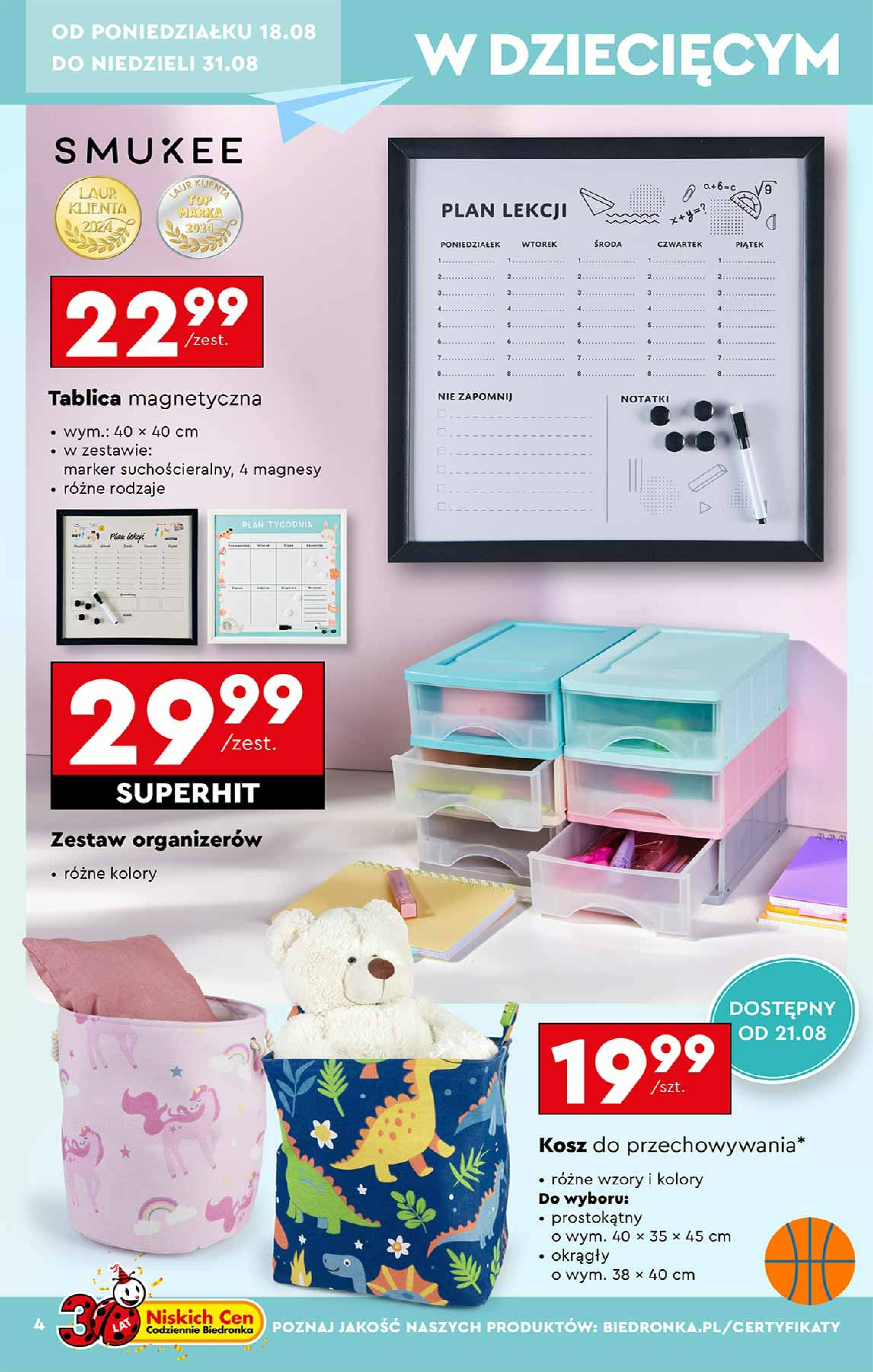 biedronka - Gazetka Biedronka - Hity i inspiracje - ważna od 18.08. do 31.08. - page: 4
