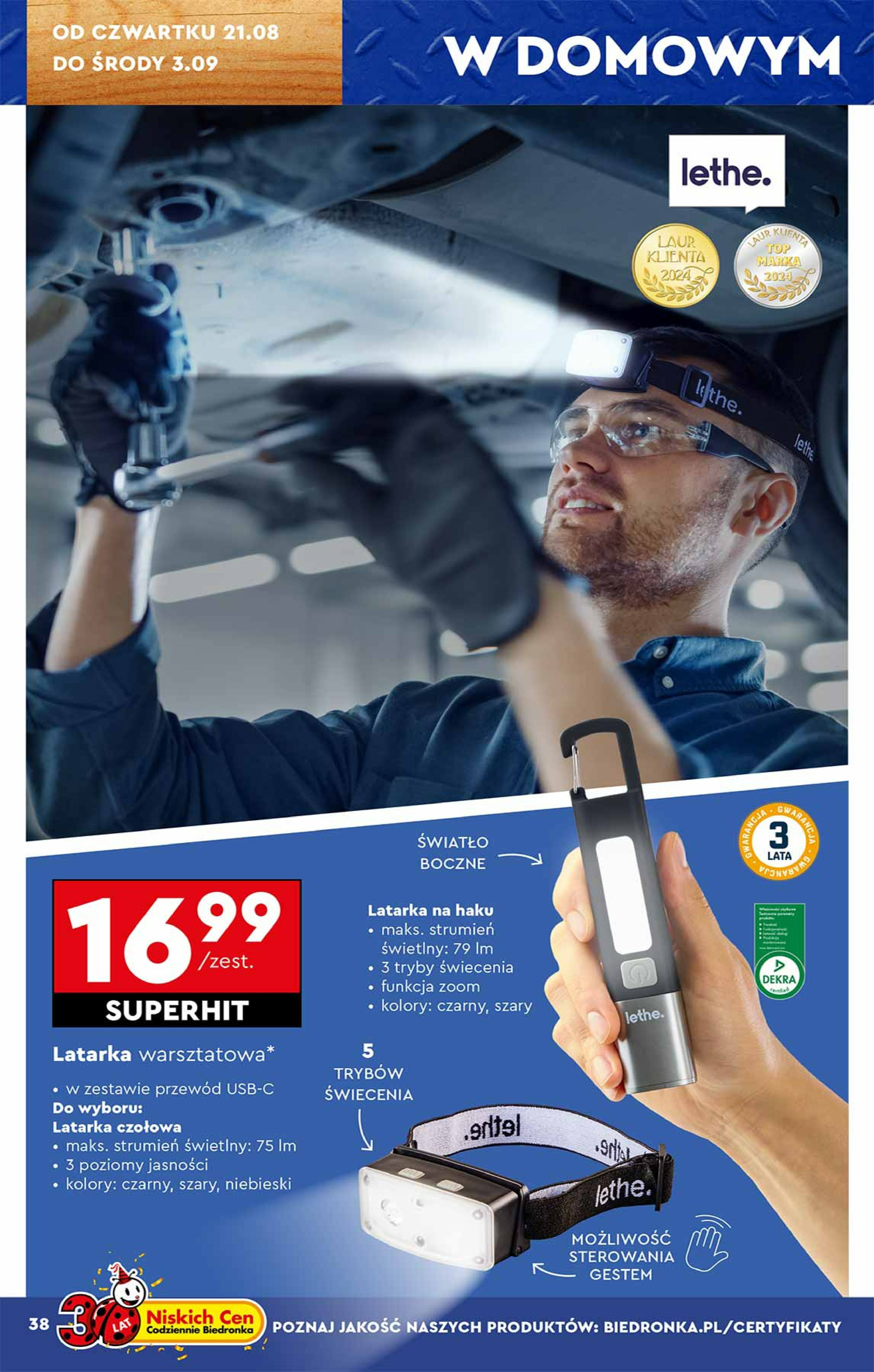 biedronka - Gazetka Biedronka - Hity i inspiracje - ważna od 18.08. do 31.08. - page: 38