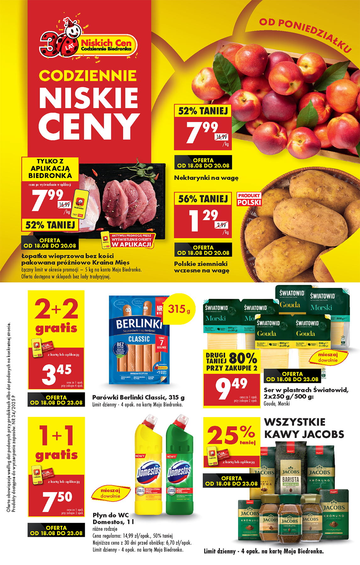 biedronka - Gazetka Biedronka - ważna od 18.08. do 23.08. - page: 1