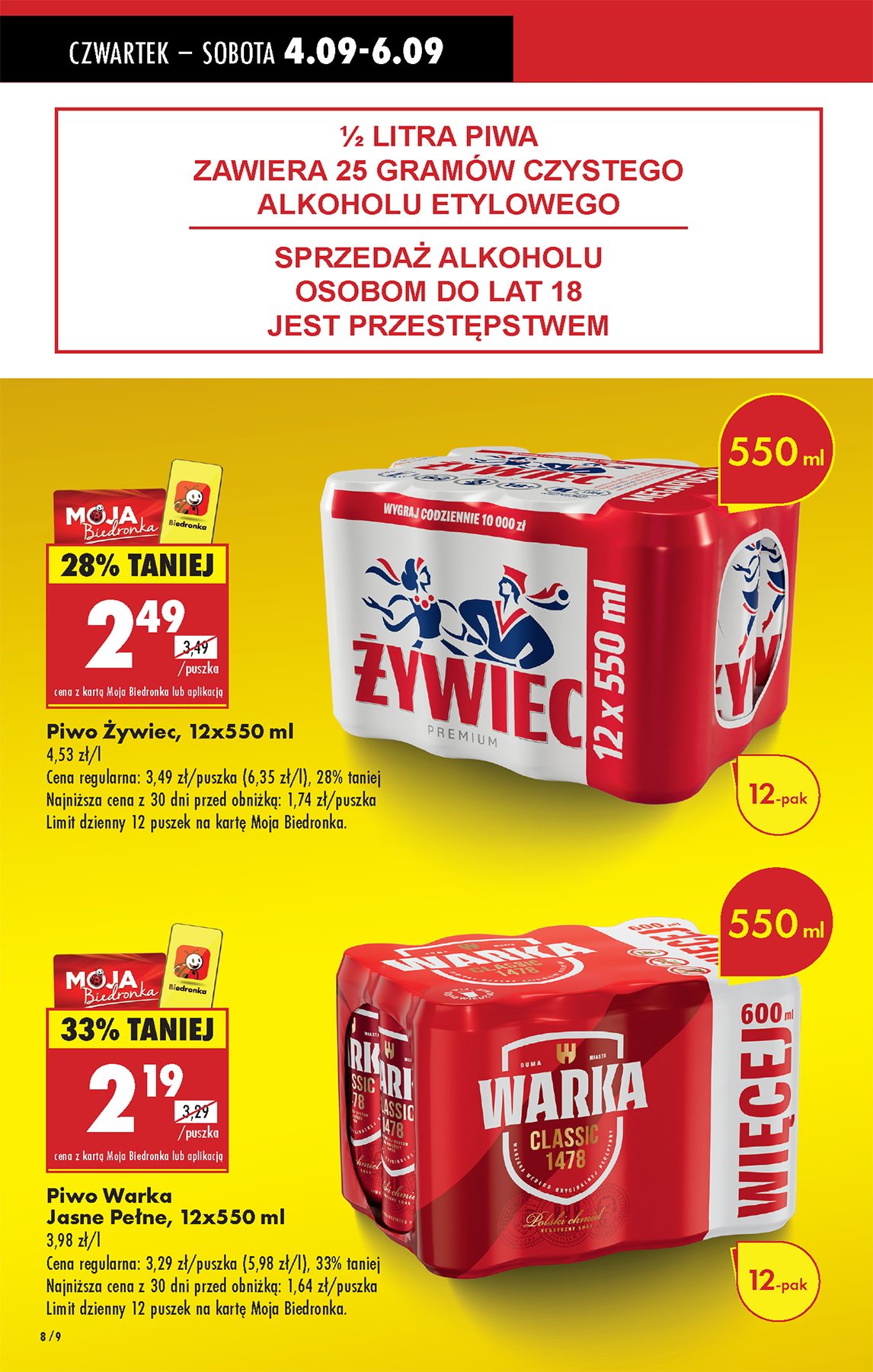 biedronka - Gazetka Biedronka - ważna od 04.09. do 10.09. - page: 10 biedronka - Gazetka Biedronka - ważna od 04.09. do 10.09. - page: 10