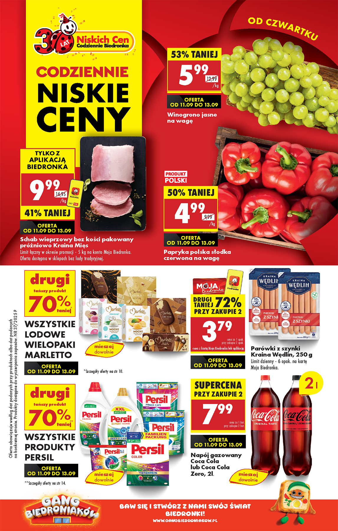 biedronka - Gazetka Biedronka - ważna od 11.09. do 17.09.