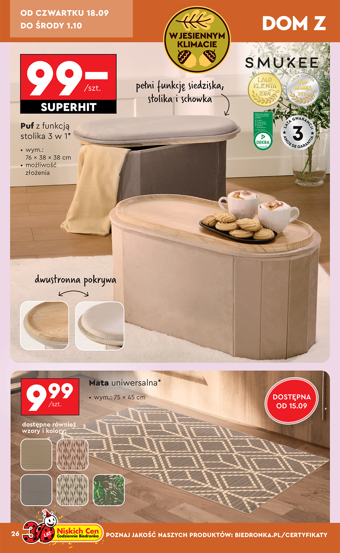 biedronka - Gazetka Biedronka - Hity i inspiracje - ważna od 15.09. do 01.10. - page: 28 biedronka - Gazetka Biedronka - Hity i inspiracje - ważna od 15.09. do 01.10. - page: 28
