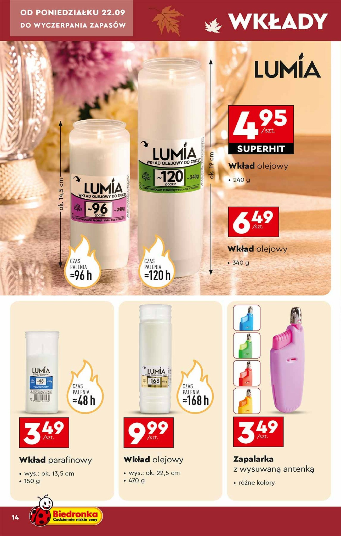 biedronka - Gazetka Biedronka - Znicze - ważna od 22.09. do 31.10. - page: 14
