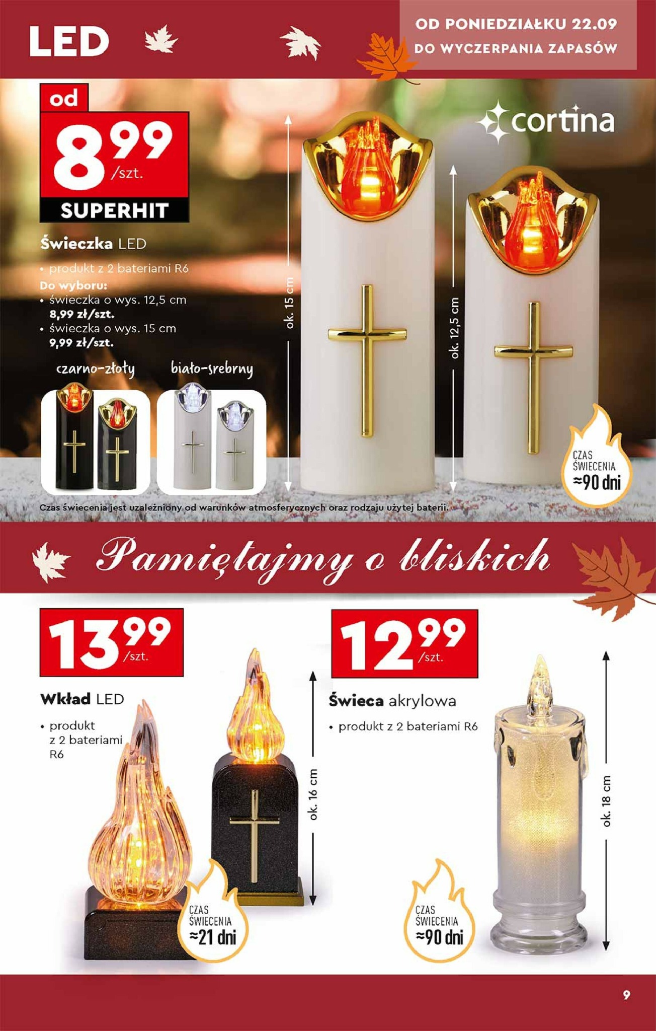 biedronka - Gazetka Biedronka - Znicze - ważna od 22.09. do 31.10. - page: 9