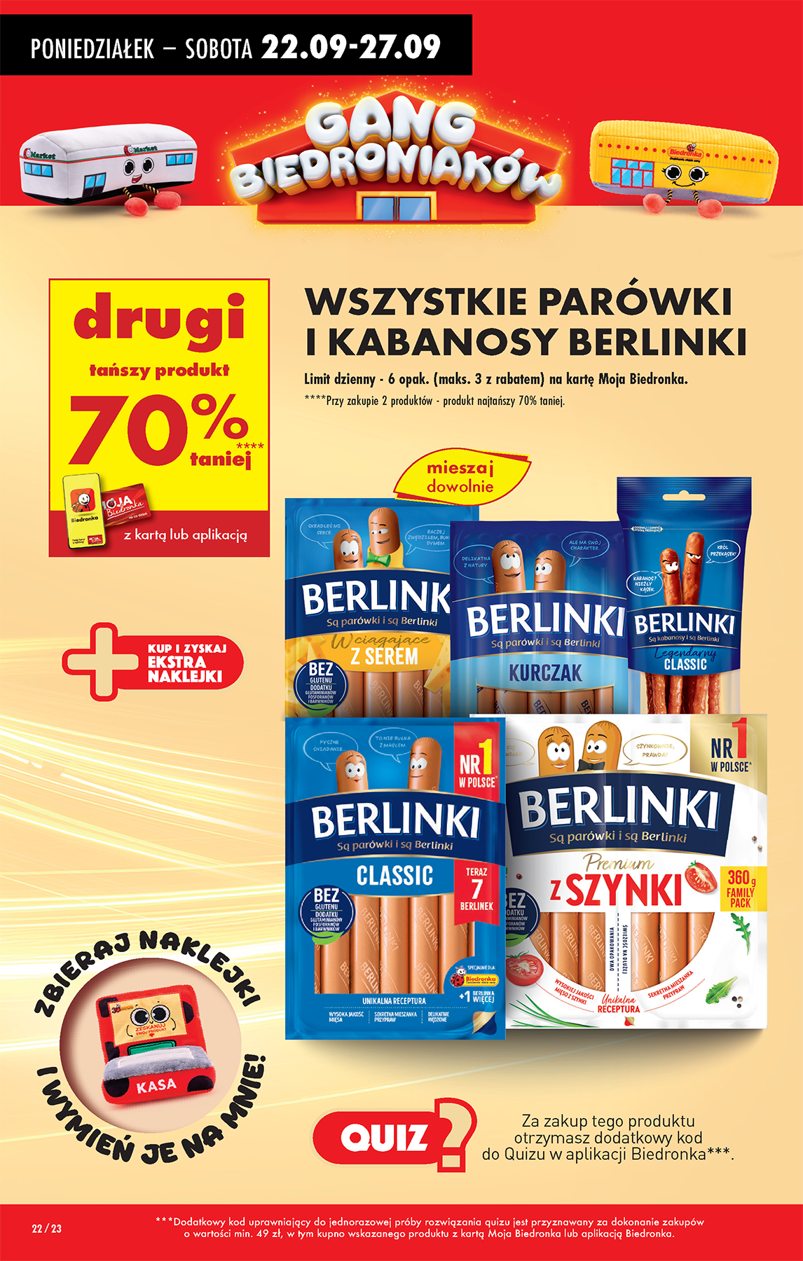 biedronka - Gazetka Biedronka - ważna od 22.09. do 27.09. - page: 22