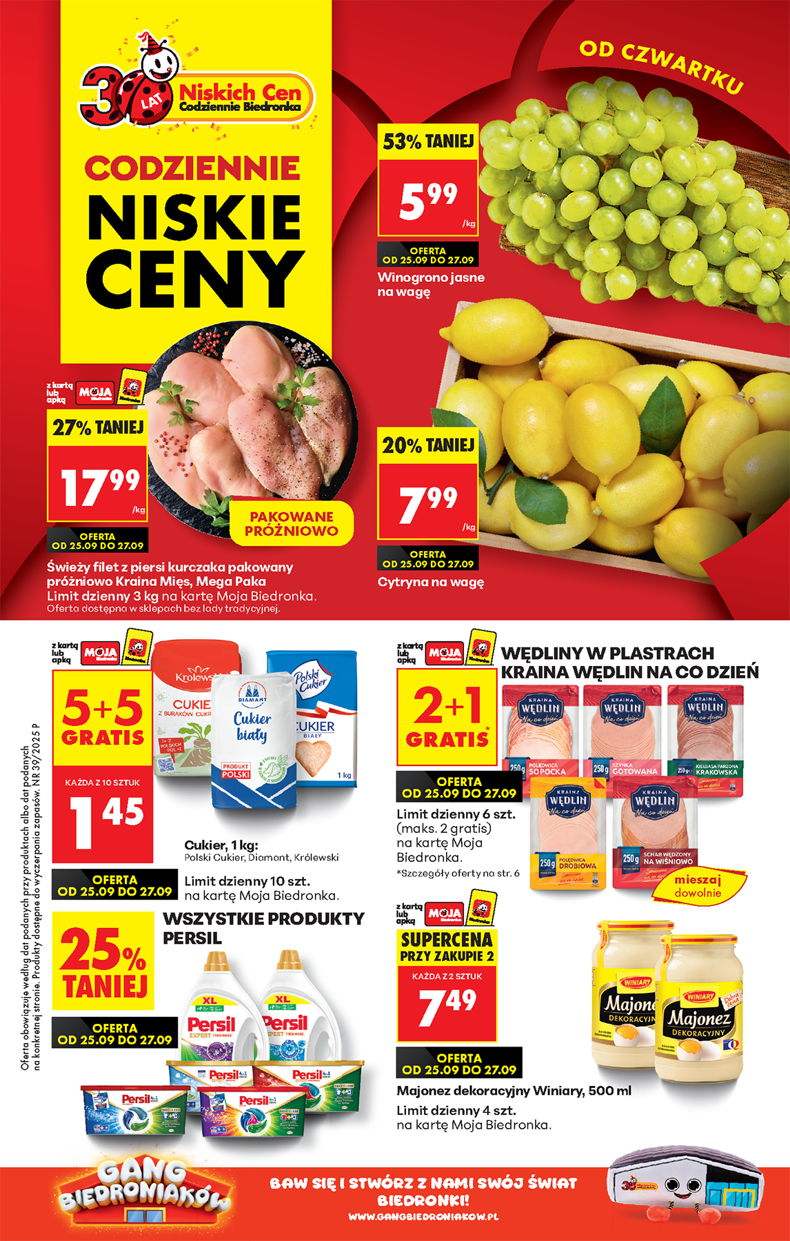 biedronka - Gazetka Biedronka - ważna od 25.09. do 01.10.