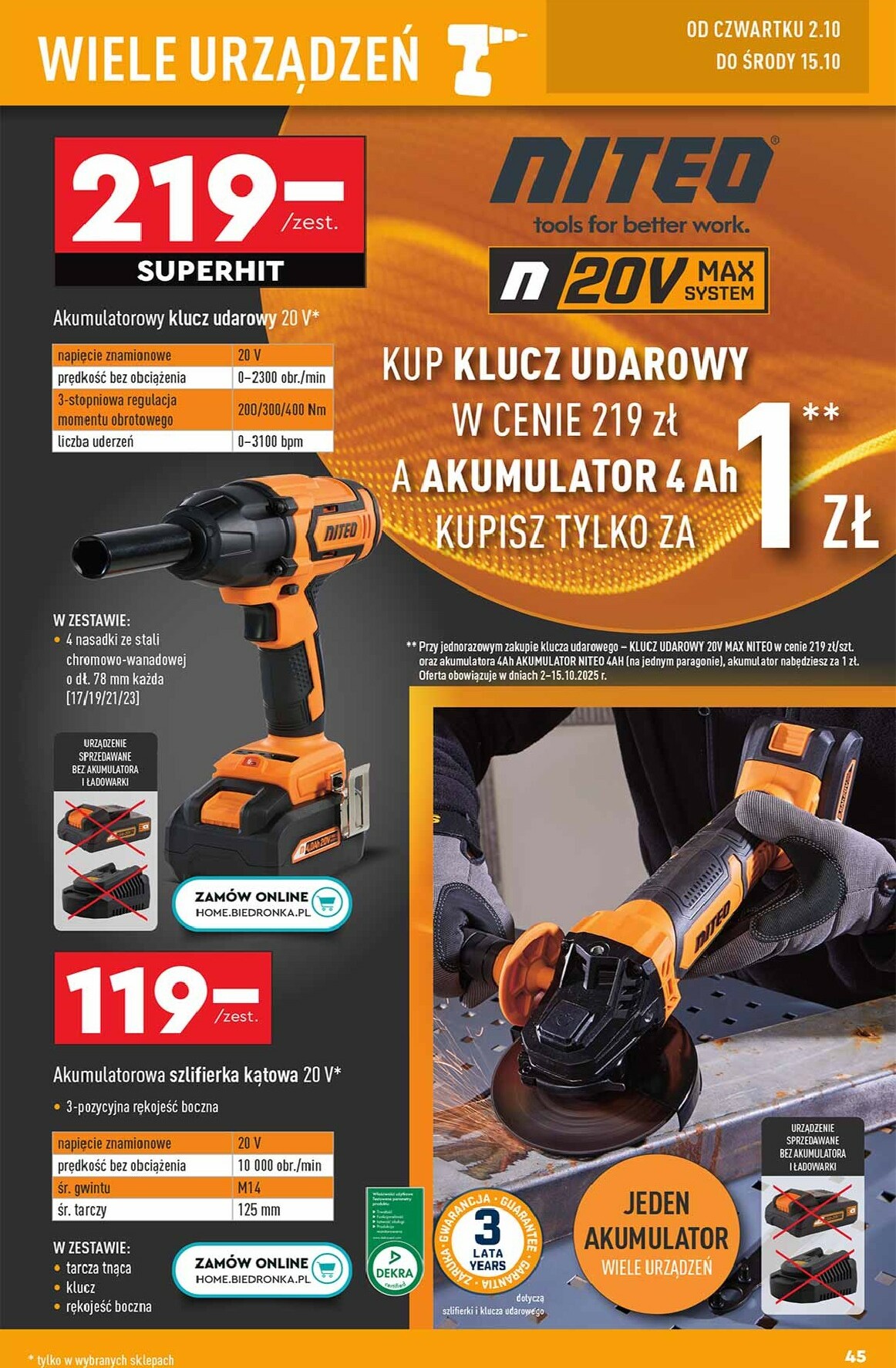 biedronka - Gazetka Biedronka - Hity i inspiracje - ważna od 29.09. do 11.10. - page: 45
