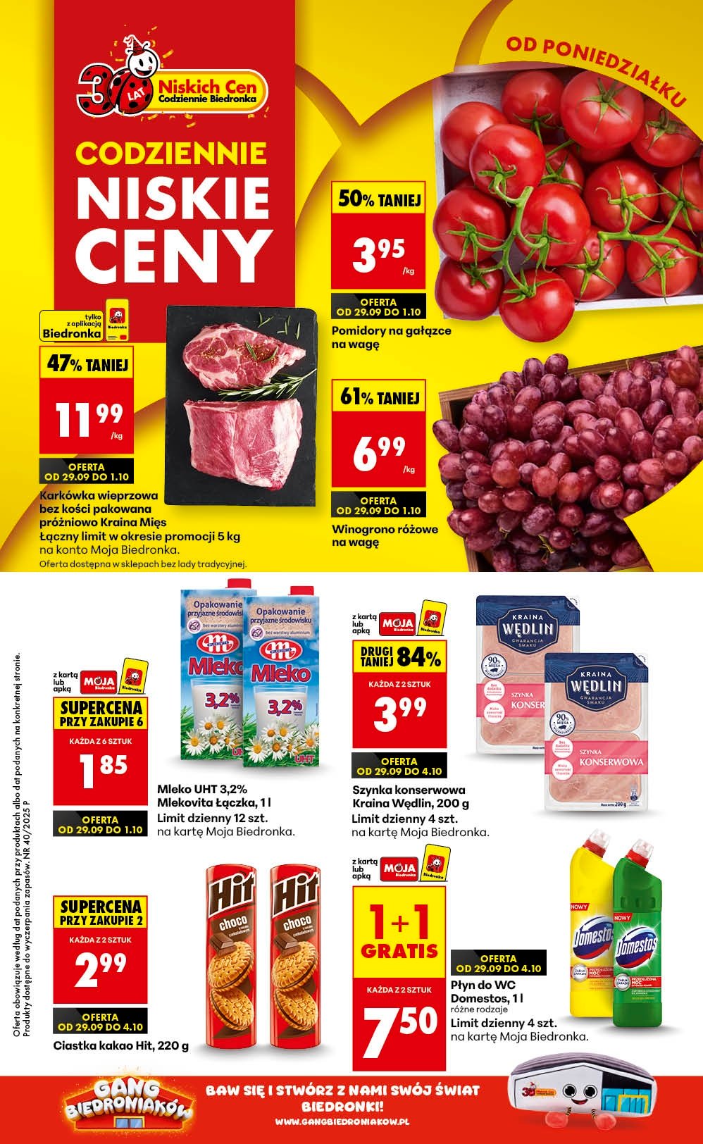 biedronka - Gazetka Biedronka - ważna od 29.09. do 04.10.