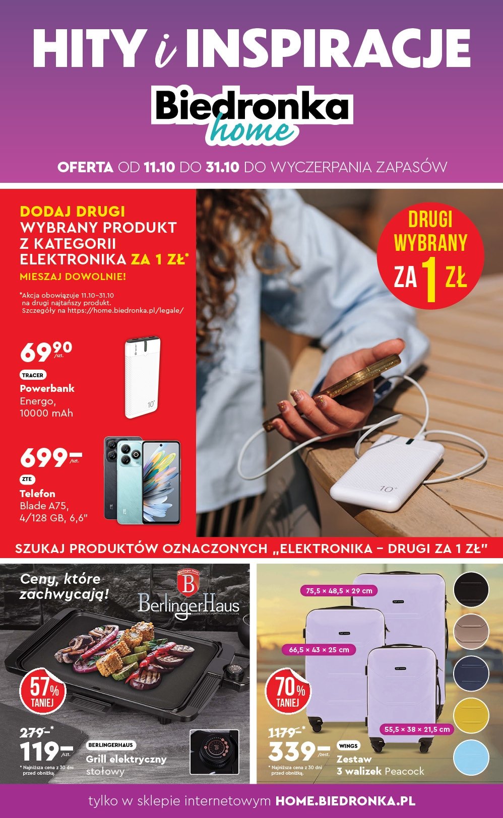 biedronka - Gazetka Biedronka - Home - ważna od 11.10. do 31.10.
