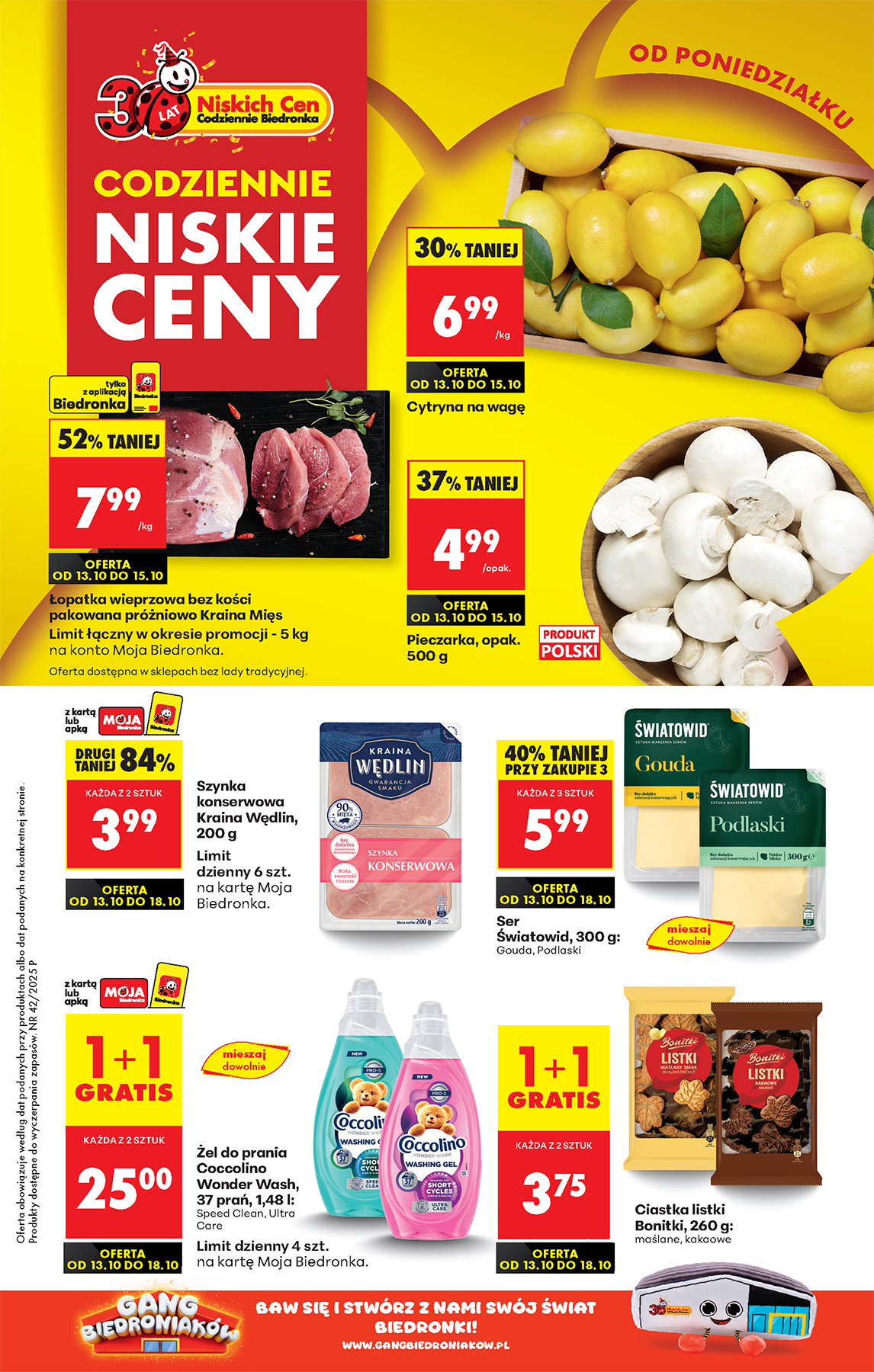 biedronka - Gazetka Biedronka - ważna od 13.10. do 18.10.