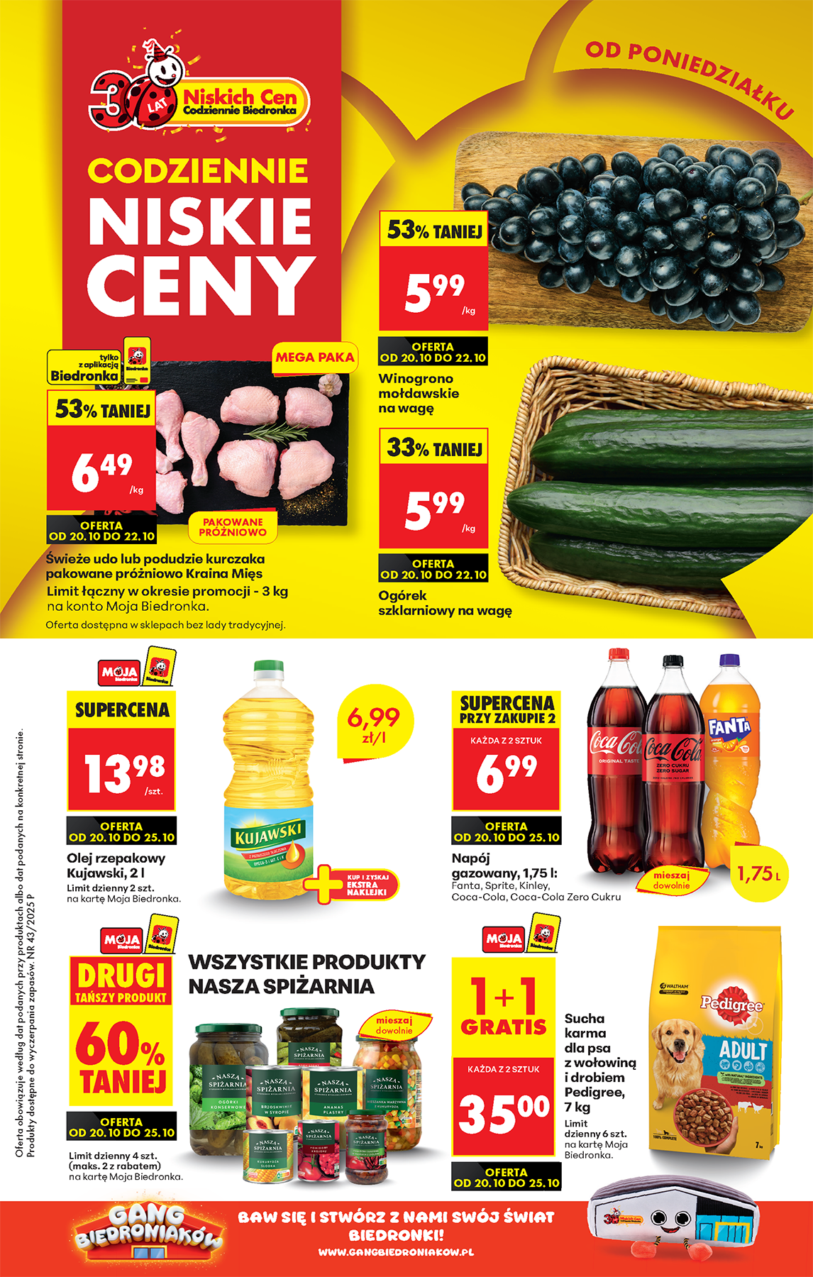 biedronka - Gazetka Biedronka - ważna od 20.10. do 25.10.