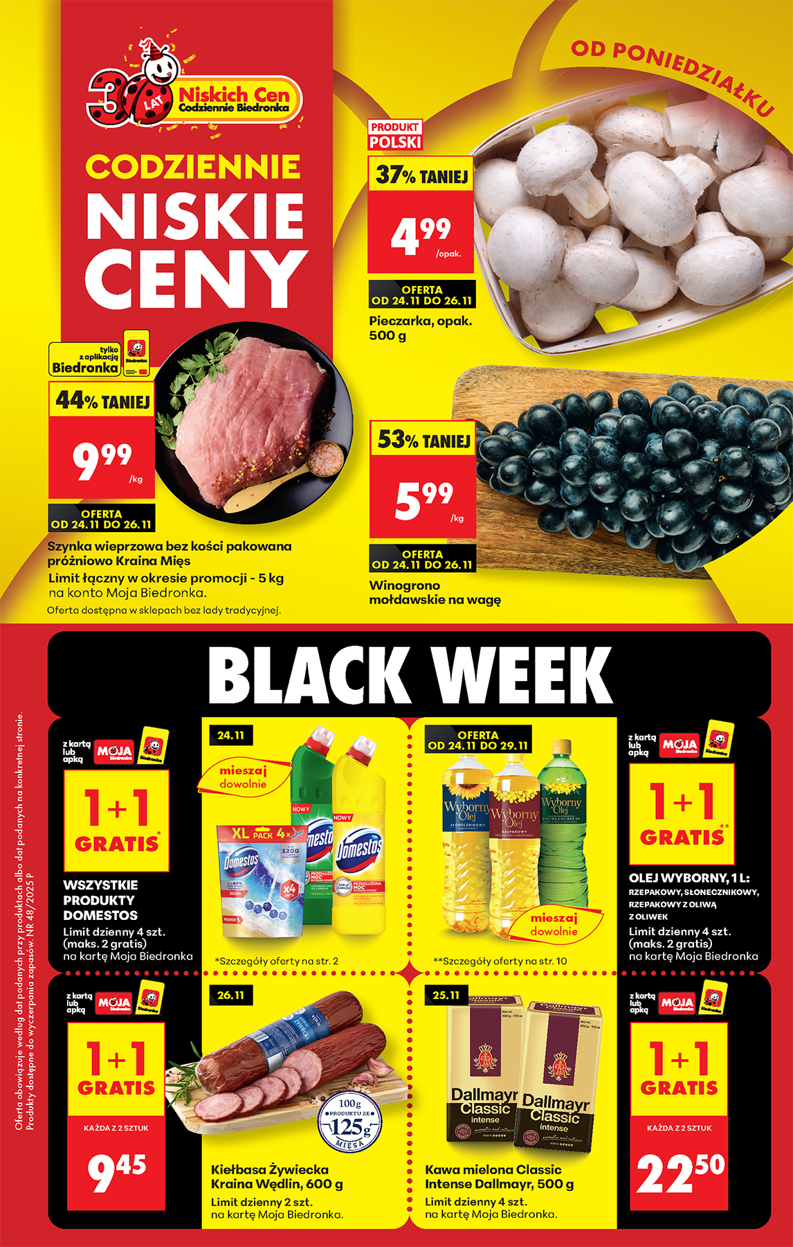 biedronka - Gazetka Biedronka - ważna od 24.11. do 29.11.