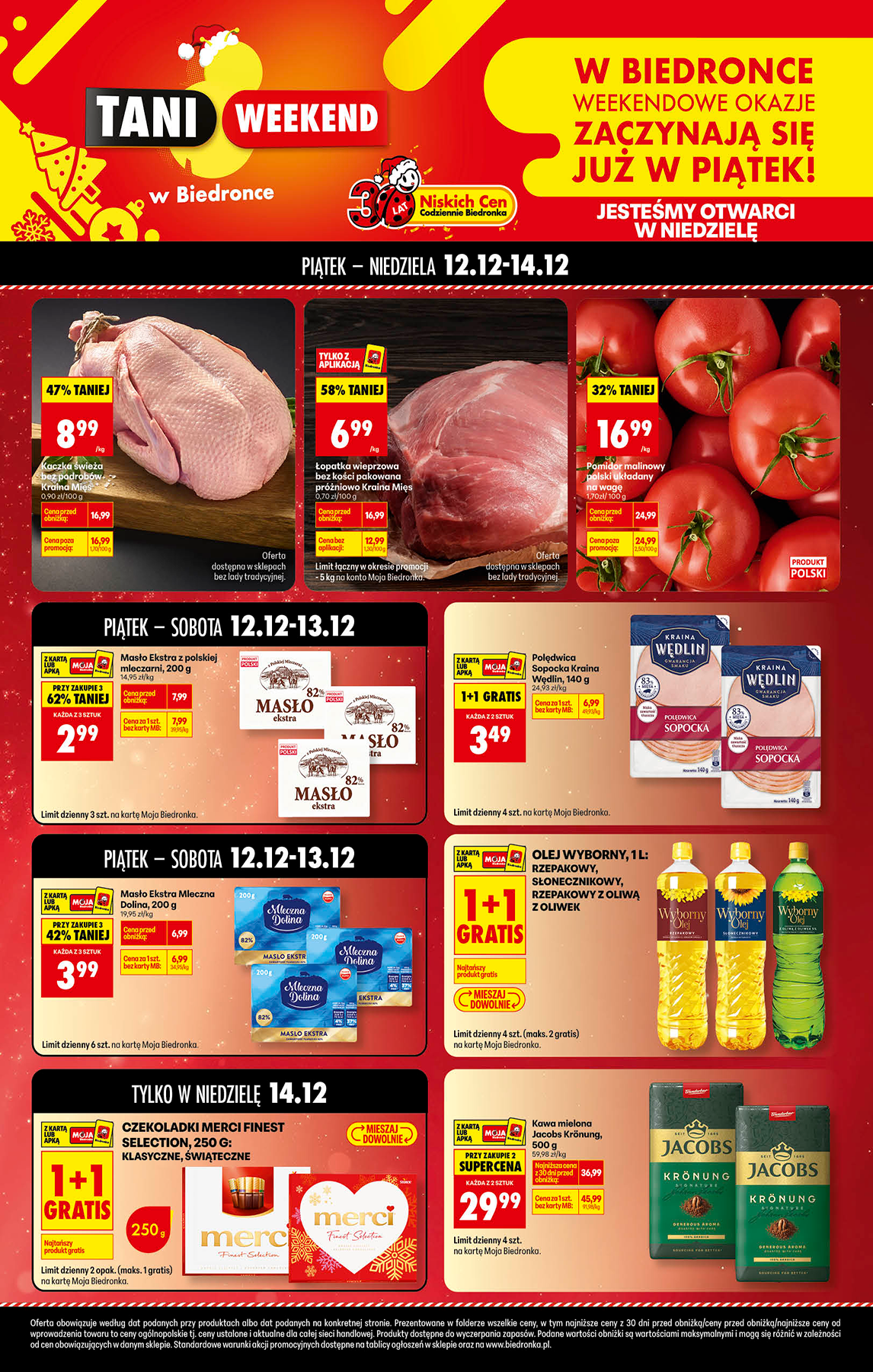 biedronka - Gazetka Biedronka - Tani weekend - ważna od 12.12. do 14.12.