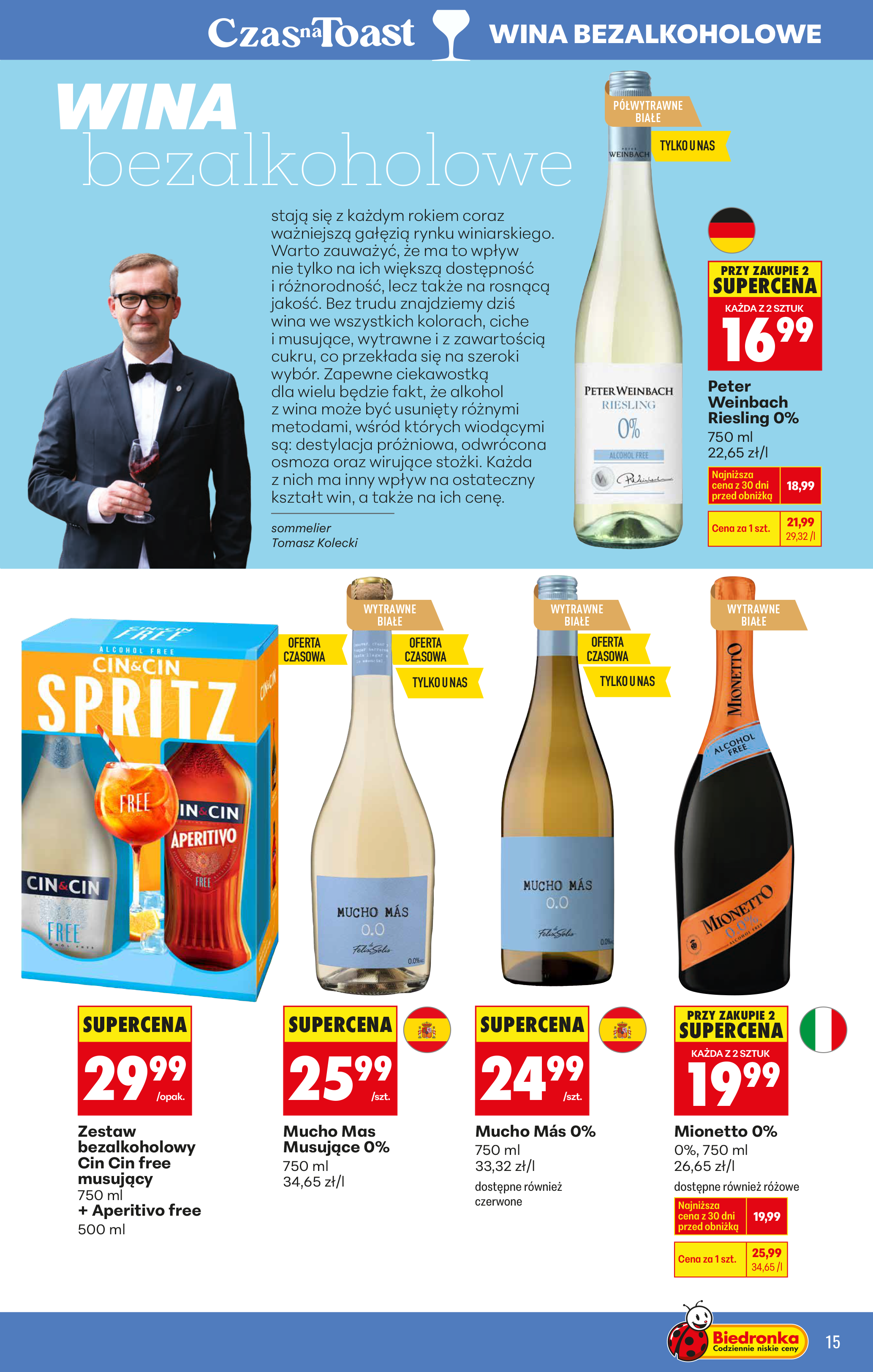 biedronka - Gazetka Biedronka - Czas na Toast - ważna od 27.12. do 10.01. - page: 15