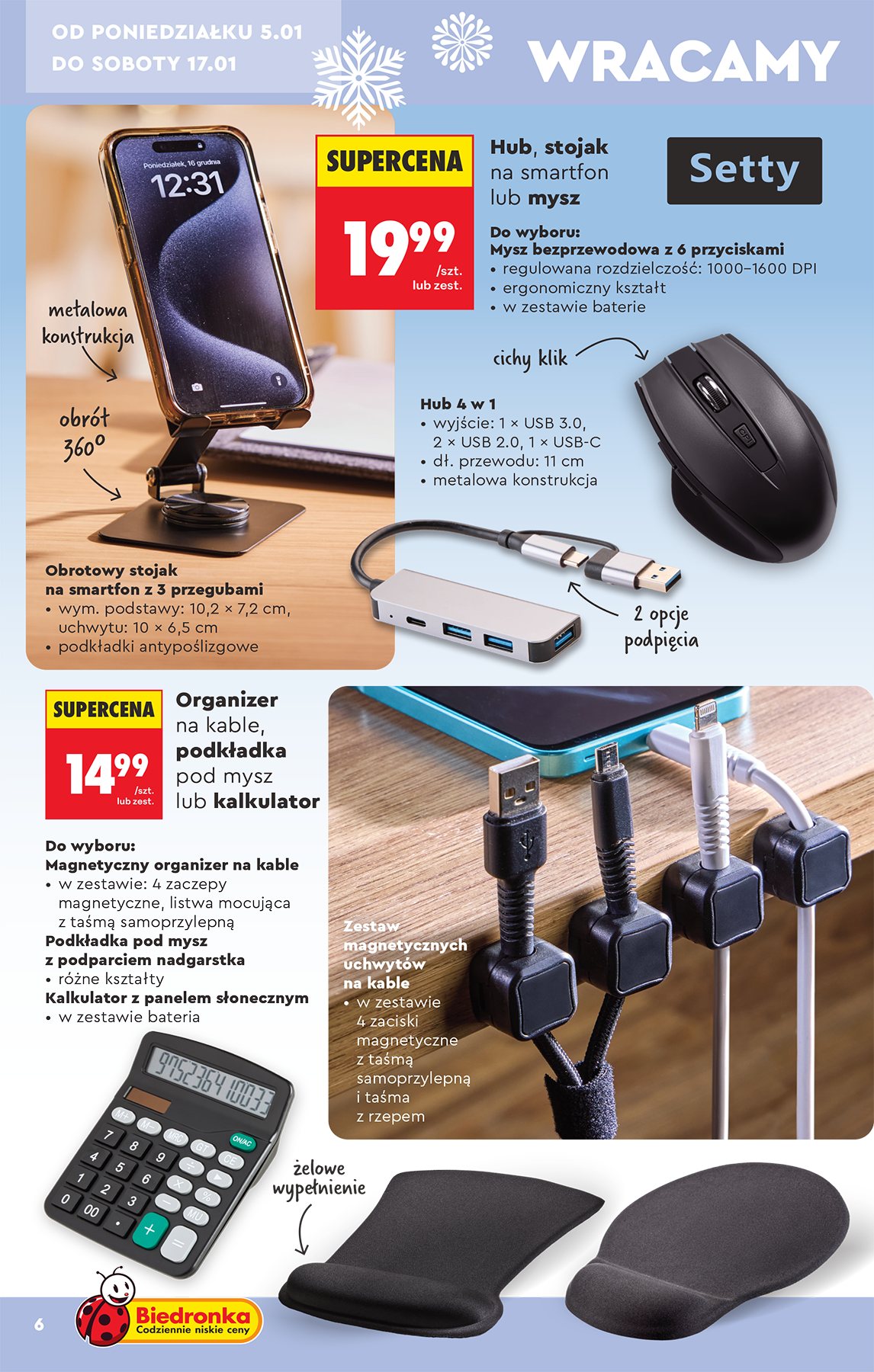 biedronka - Gazetka Biedronka - Hity i inspiracje - ważna od 05.01. do 21.01. - page: 6