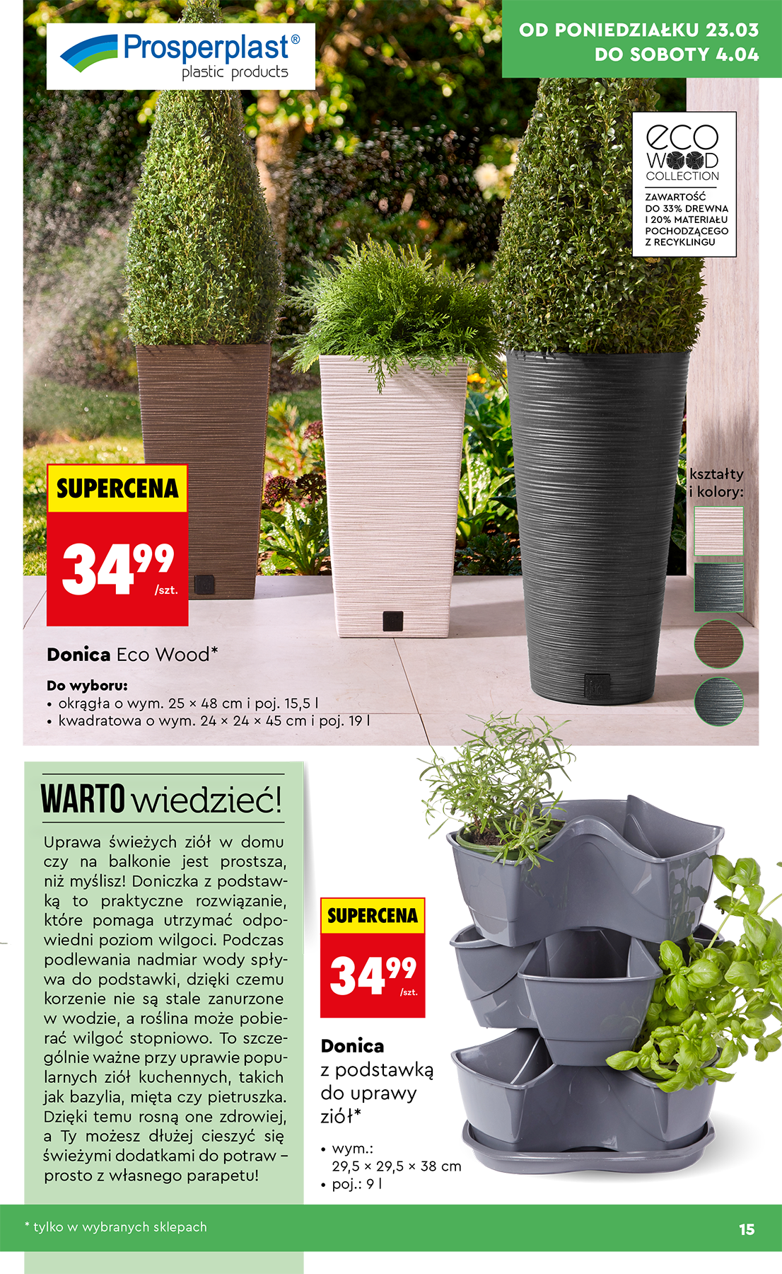 biedronka - Gazetka Biedronka - Ogród - ważna od 23.03.2026 do 04.04.2026 - page: 15