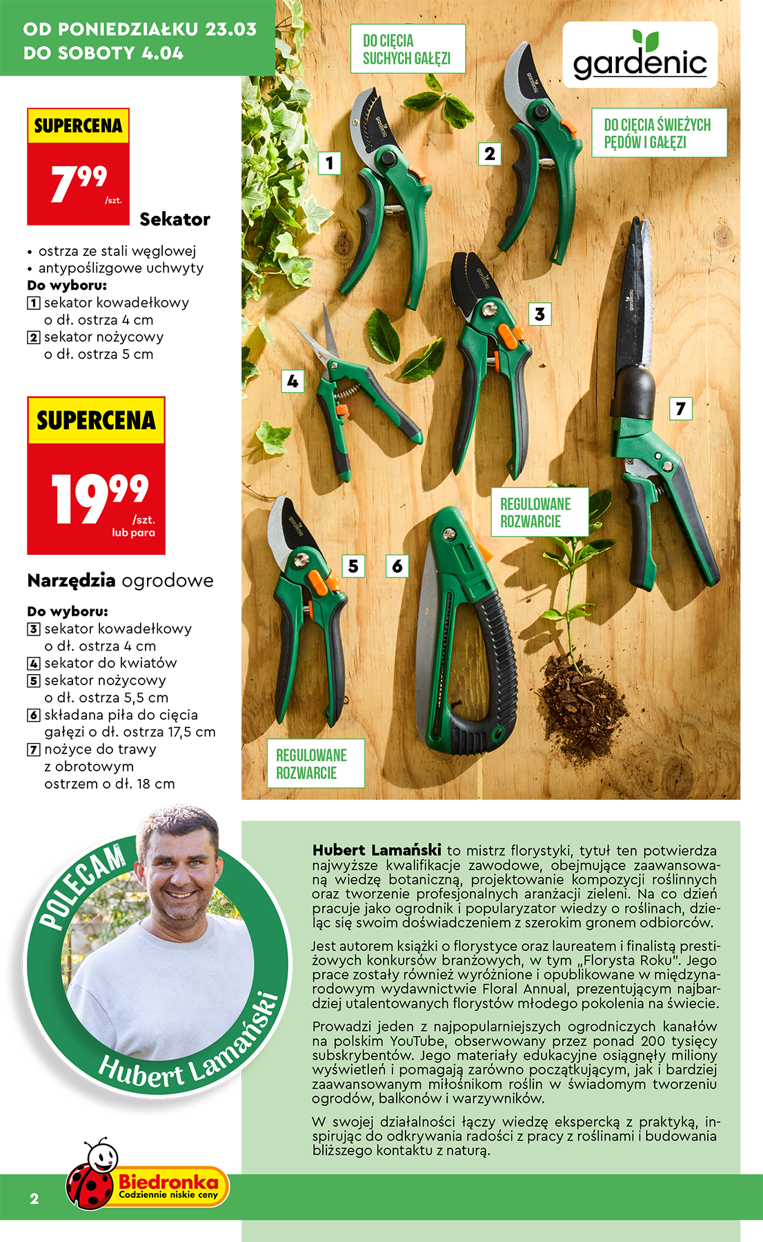 biedronka - Gazetka Biedronka - Ogród - ważna od 23.03.2026 do 04.04.2026 - page: 2