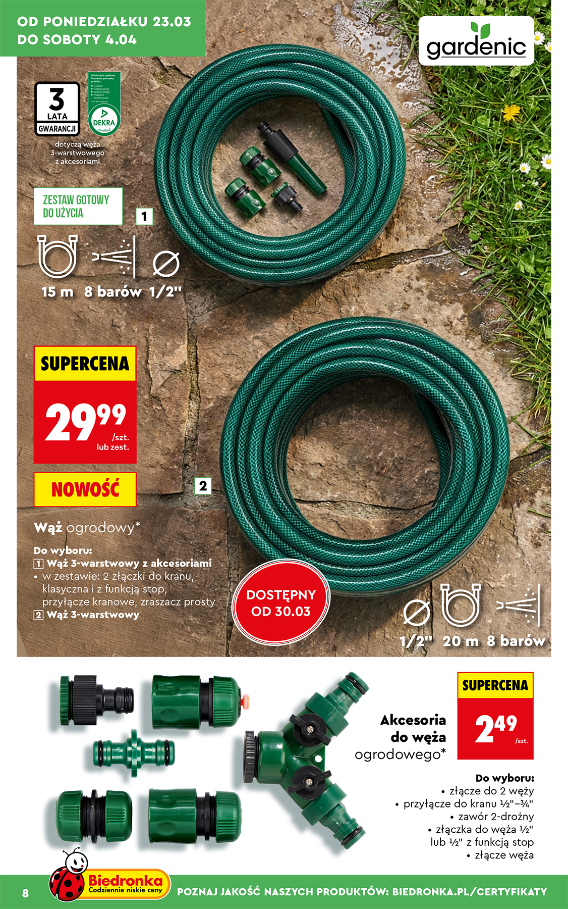 biedronka - Gazetka Biedronka - Ogród - ważna od 23.03.2026 do 04.04.2026 - page: 8