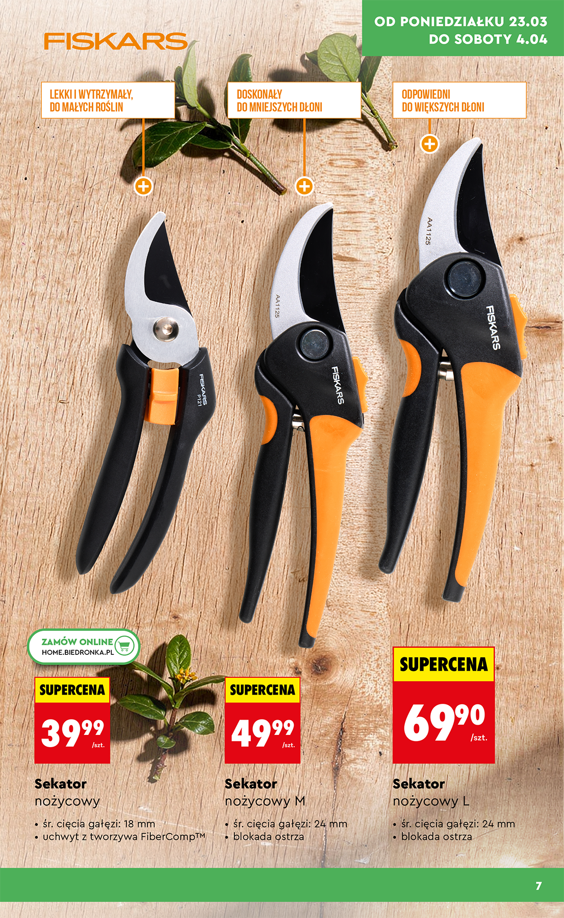 biedronka - Gazetka Biedronka - Ogród - ważna od 23.03.2026 do 04.04.2026 - page: 7