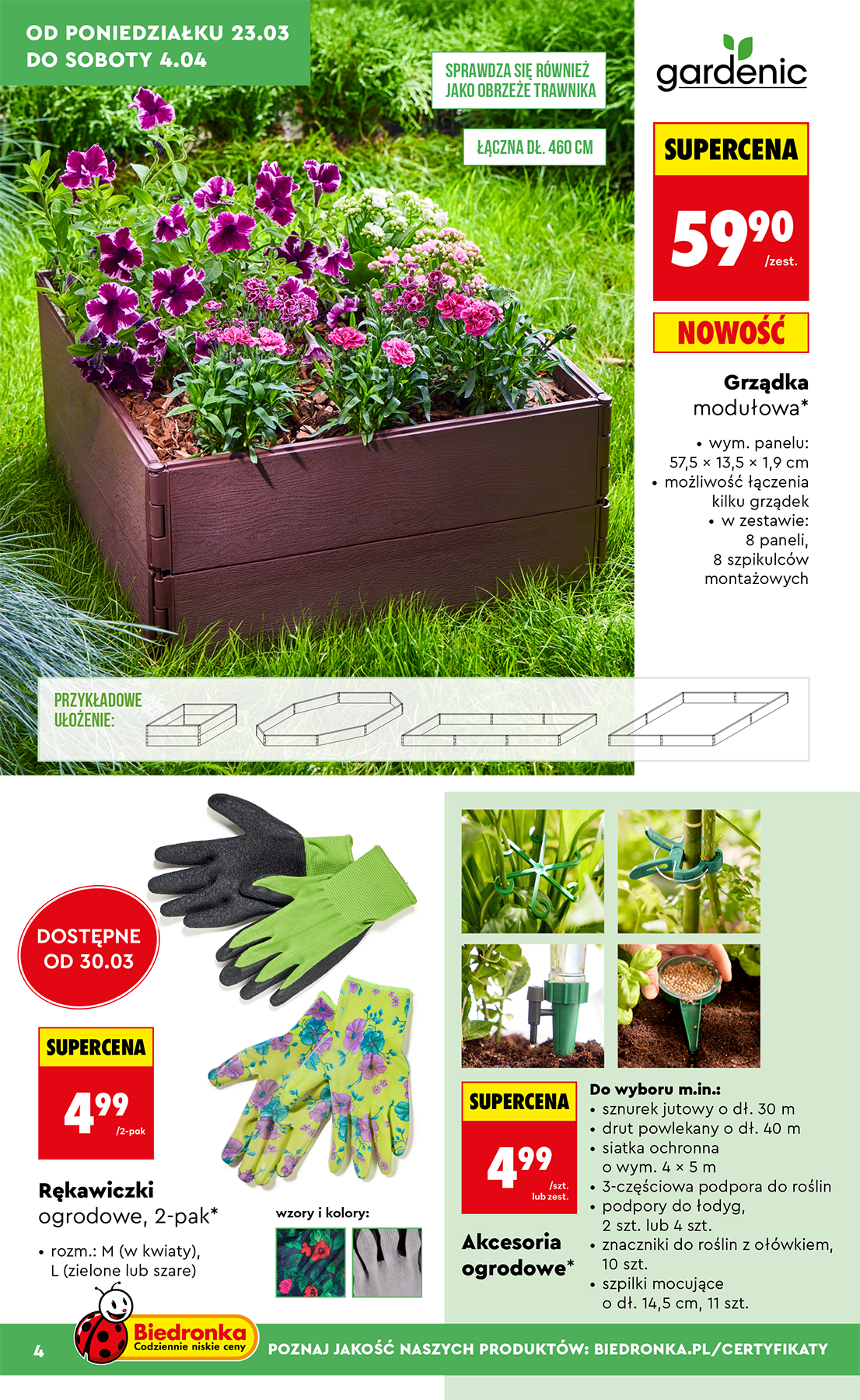 biedronka - Gazetka Biedronka - Ogród - ważna od 23.03.2026 do 04.04.2026 - page: 4