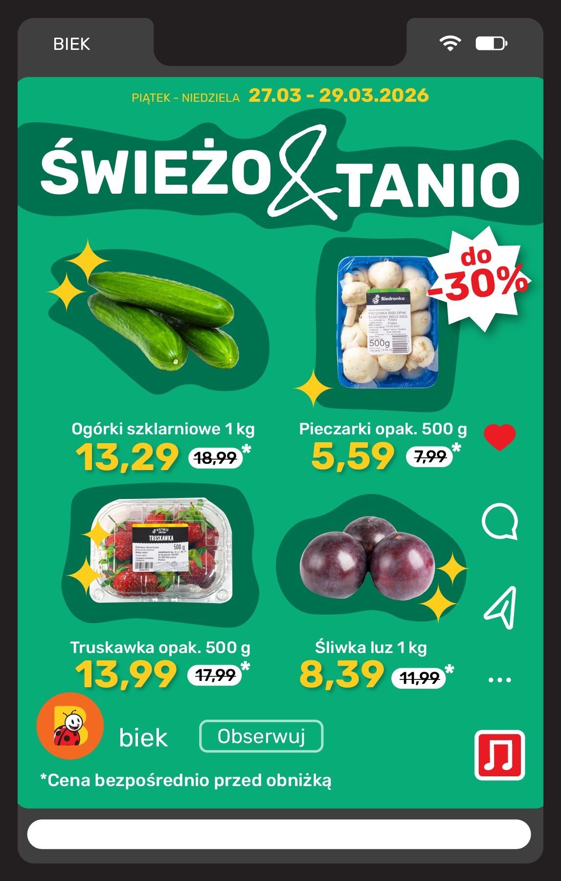 biedronka - Gazetka Biedronka - Express - ważna od 27.03.2026 do 29.03.2026 - page: 6