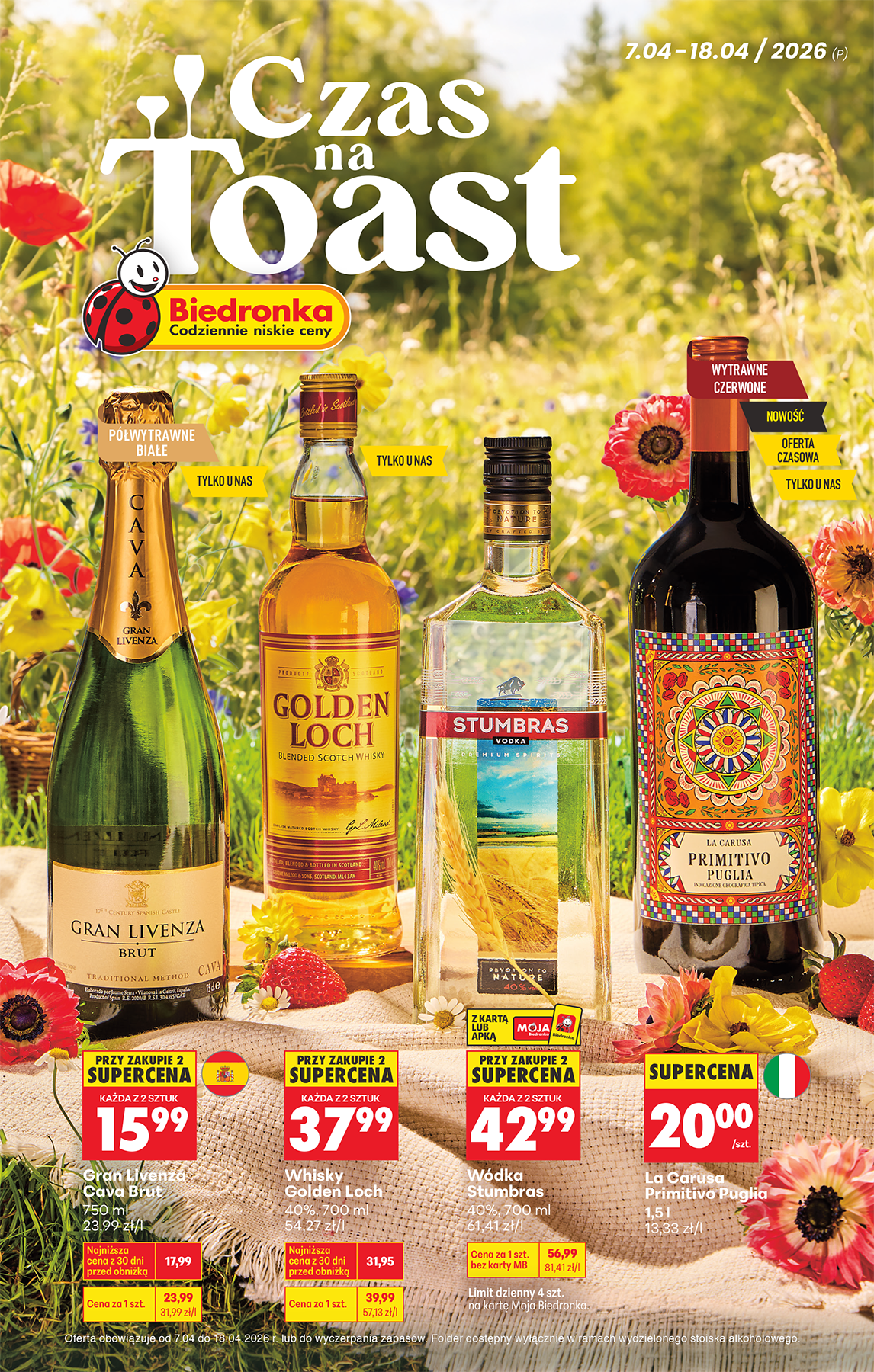 biedronka - Gazetka Biedronka - Alkohole - ważna od 07.04.2026 do 18.04.2026
