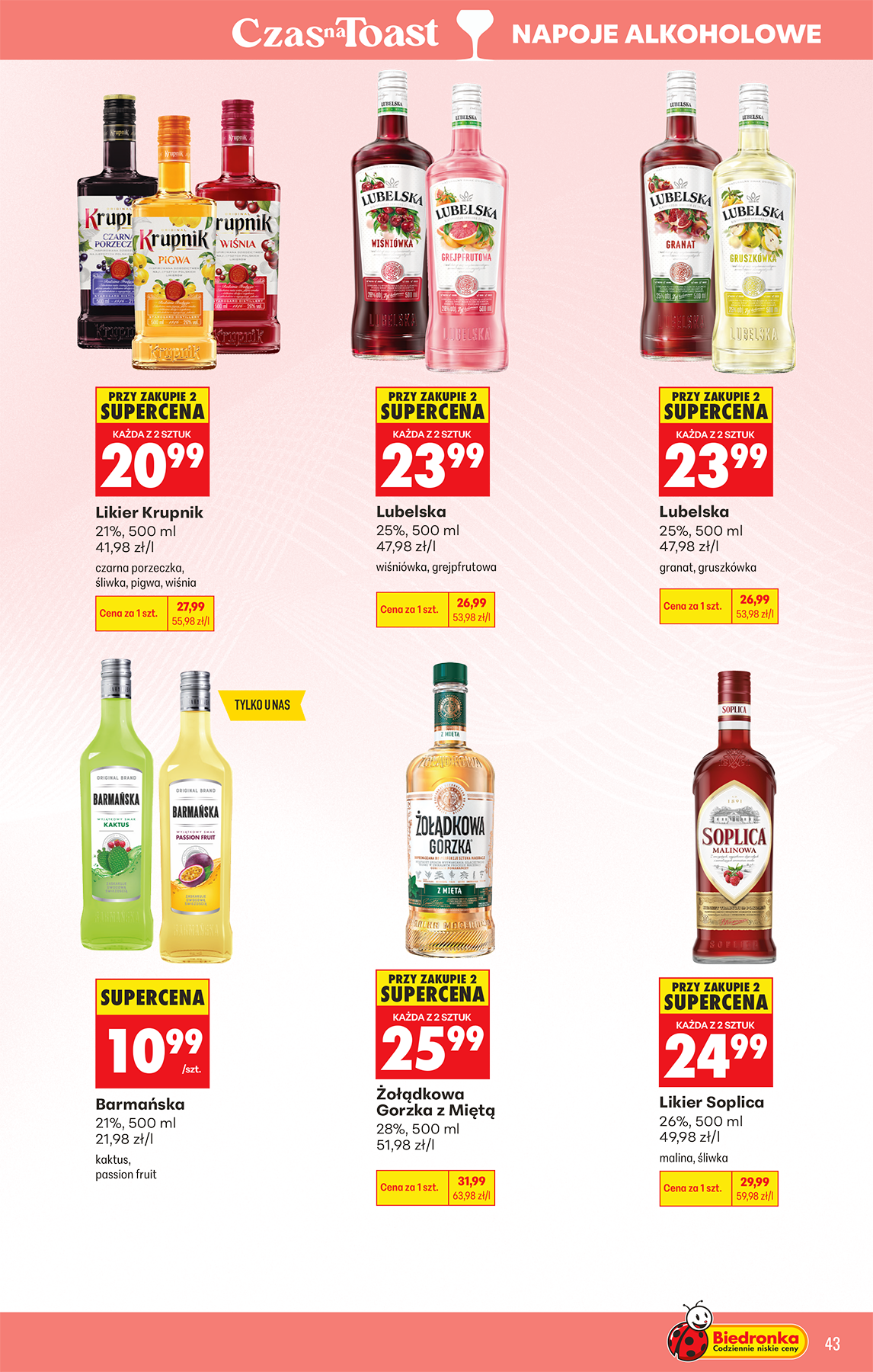 biedronka - Nowa gazetka Biedronka - Alkohole ważna od 20.04.2026 do 02.05.2026 - page: 43