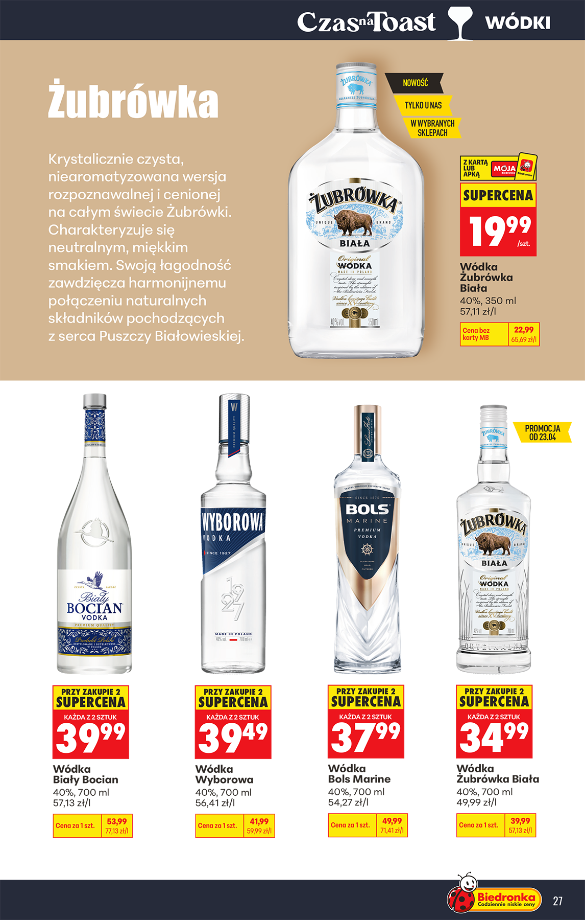 biedronka - Nowa gazetka Biedronka - Alkohole ważna od 20.04.2026 do 02.05.2026 - page: 27