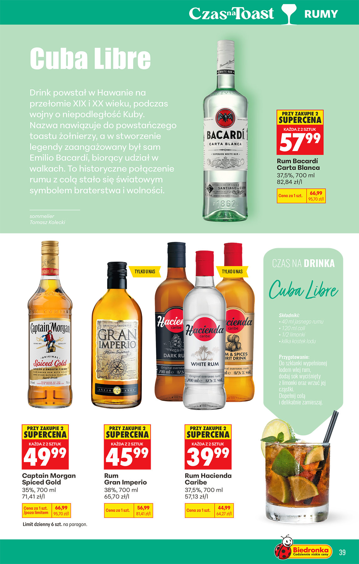 biedronka - Nowa gazetka Biedronka - Alkohole ważna od 20.04.2026 do 02.05.2026 - page: 39