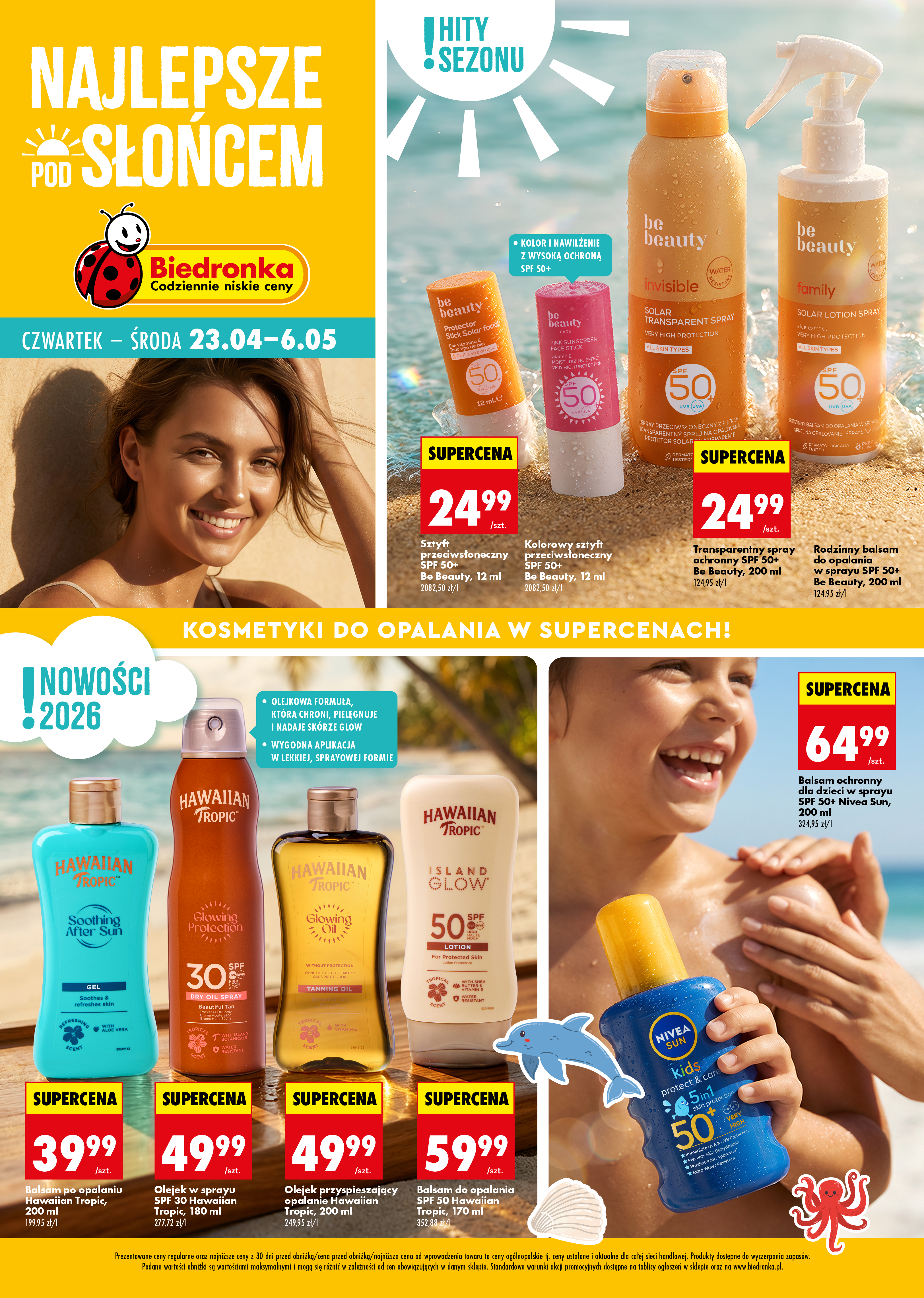 biedronka - Aktualna gazetka Biedronka - Najlepsze pod słońcem ważna od 23.04.2026 do 06.05.2026
