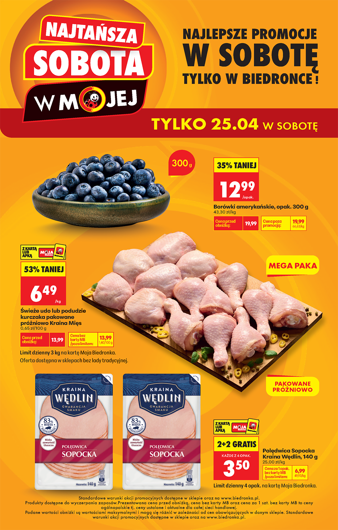 biedronka - Nowa gazetka Biedronka - Najtańszy sobota ważna od 25.04.2026 - 25.04.2026