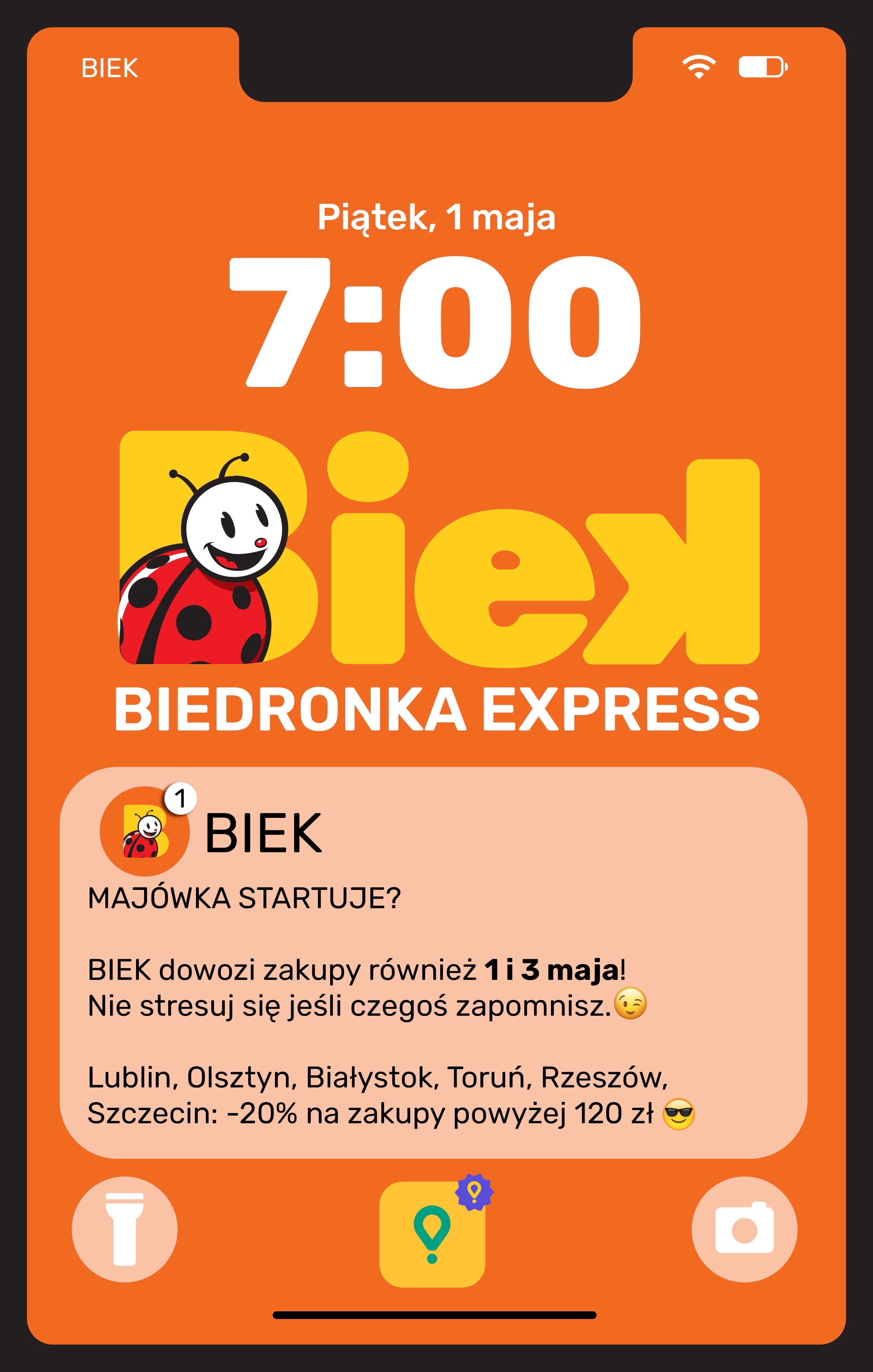 biedronka - Aktualna gazetka Biedronka - Biek ważna od 01.05.2026 do 03.05.2026 - page: 1