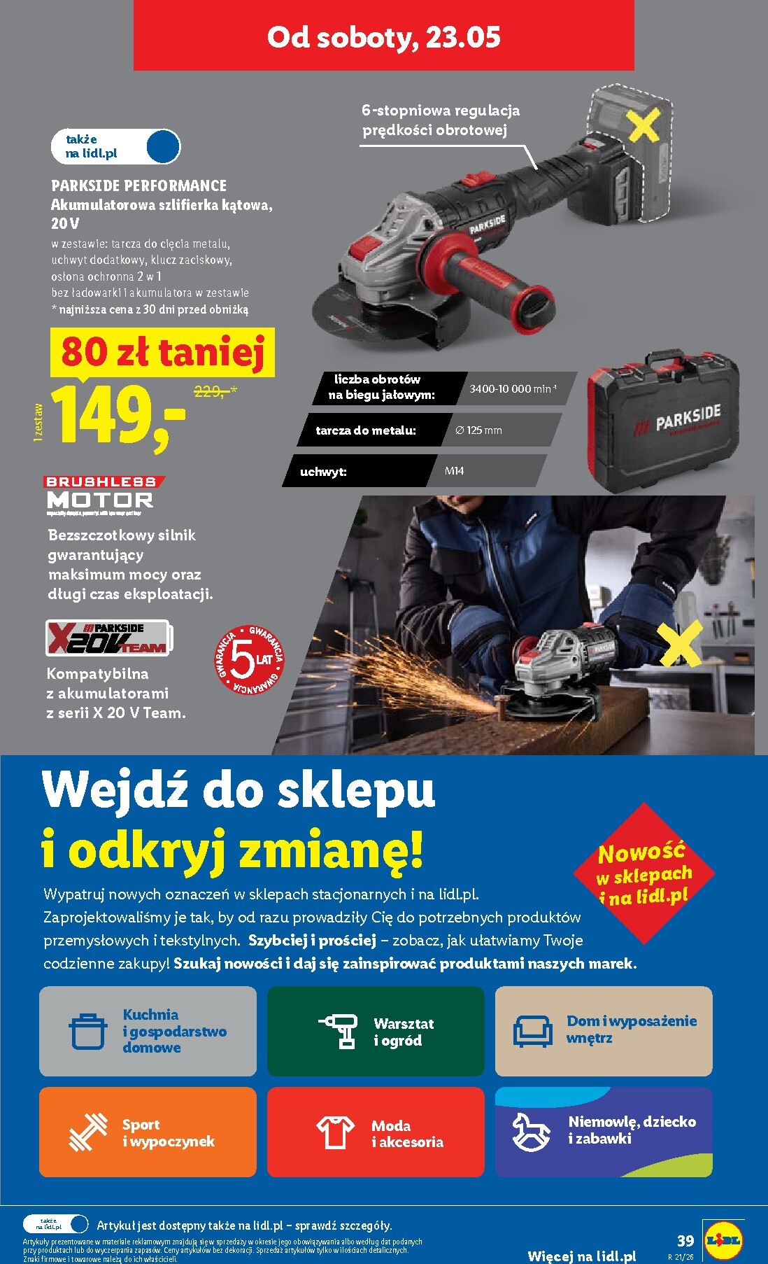 lidl - Nowa gazetka Lidl ważna od 21.05.2026 do 23.05.2026 - page: 39