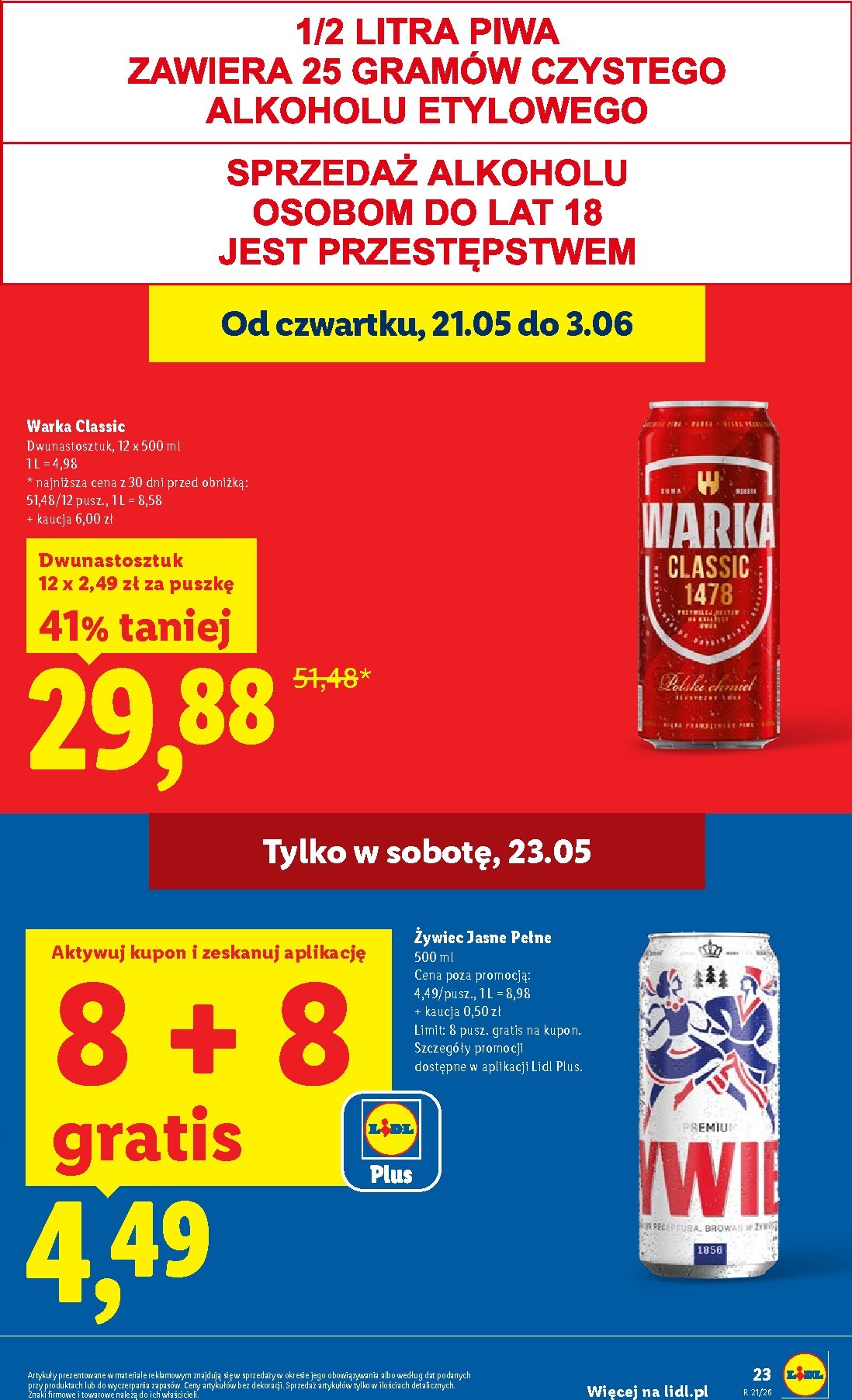 lidl - Aktualna gazetka Lidl ważna od 21.05.2026 do 23.05.2026 - page: 23
