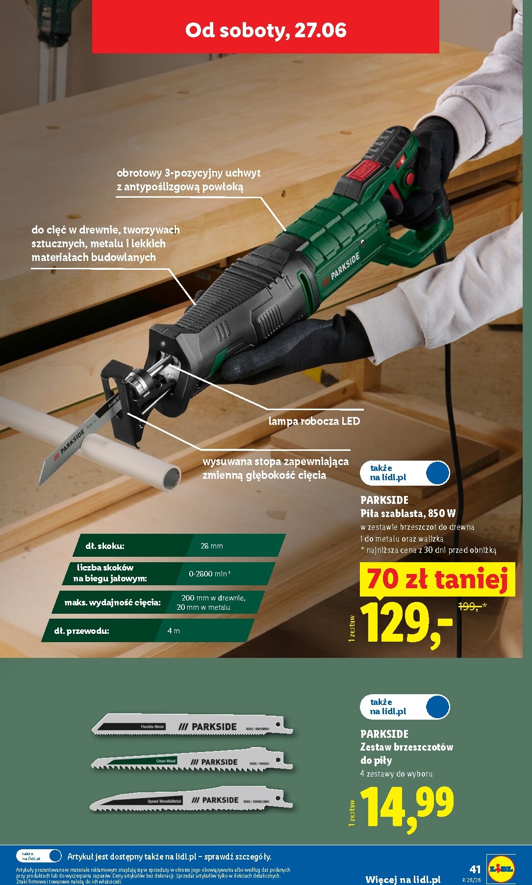 lidl - Nowa gazetka Lidl - Katalog ważny od 22.06 ważna od 22.06.2026 do 27.06.2026 - page: 47
