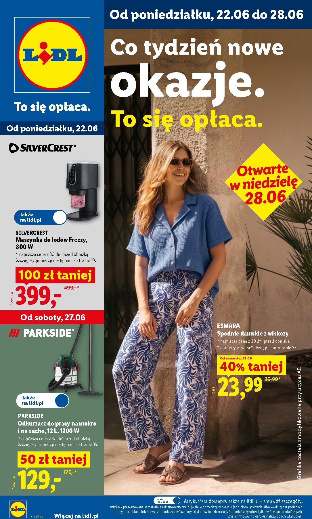 lidl - Nowa gazetka Lidl - Katalog Okazji ważna od 22.06.2026 do 28.06.2026