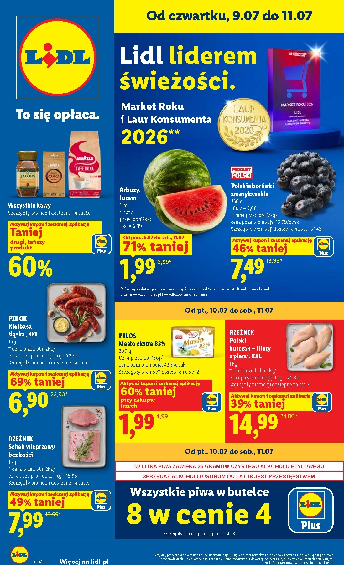 lidl - Aktualna gazetka Lidl ważna od 09.07.2026 do 11.07.2026 - page: 1