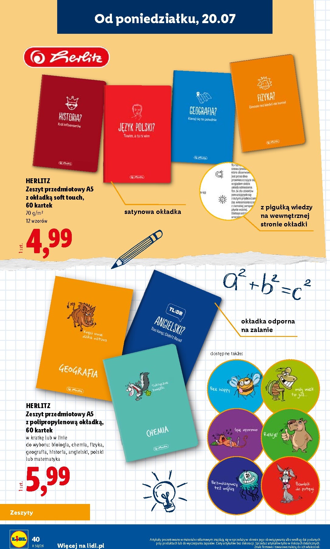 lidl - Aktualna gazetka Lidl - Kompletna wyprawka w megacenach ważna od 09.07.2026 do 31.07.2026 - page: 40