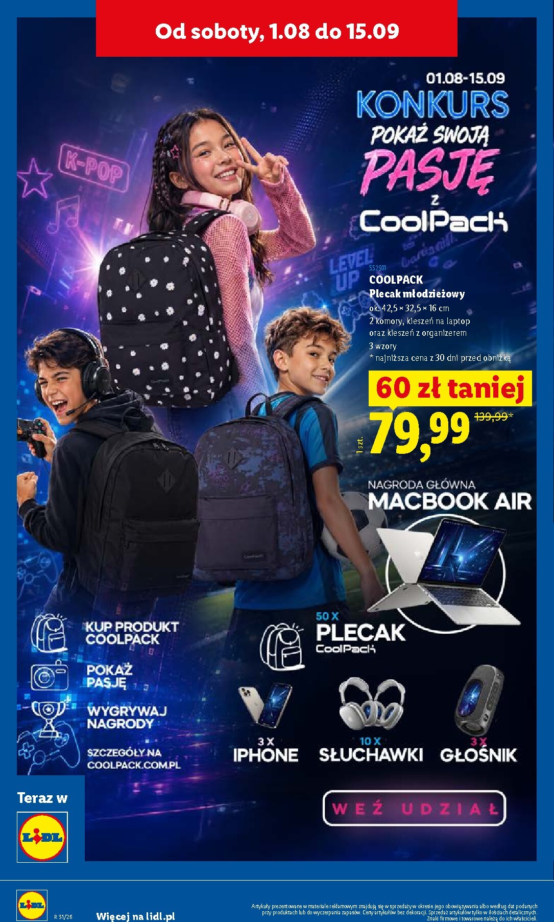 lidl - Aktualna gazetka Lidl - Kompletna wyprawka w megacenach ważna od 09.07.2026 do 31.07.2026 - page: 64