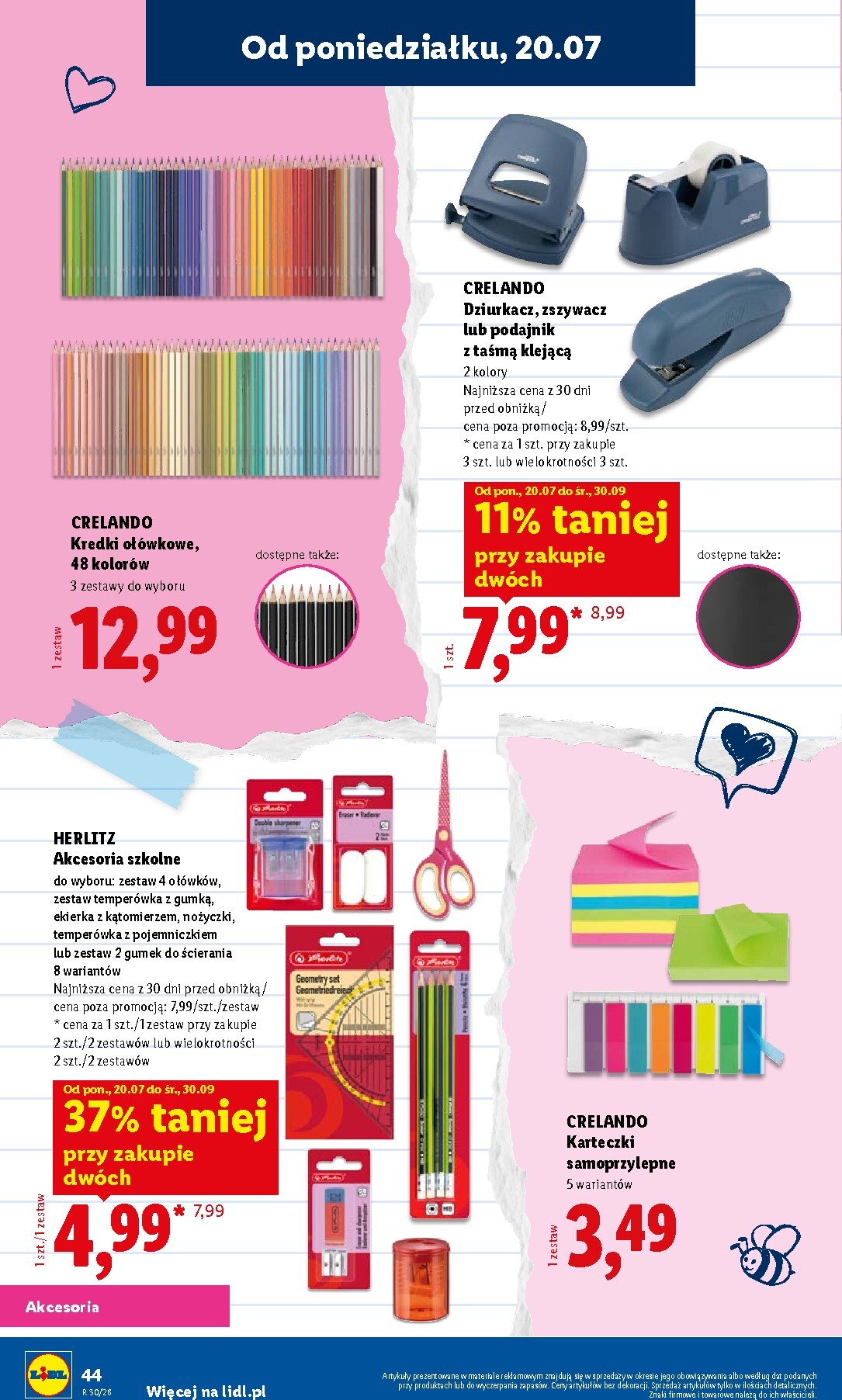 lidl - Aktualna gazetka Lidl - Kompletna wyprawka w megacenach ważna od 09.07.2026 do 31.07.2026 - page: 44