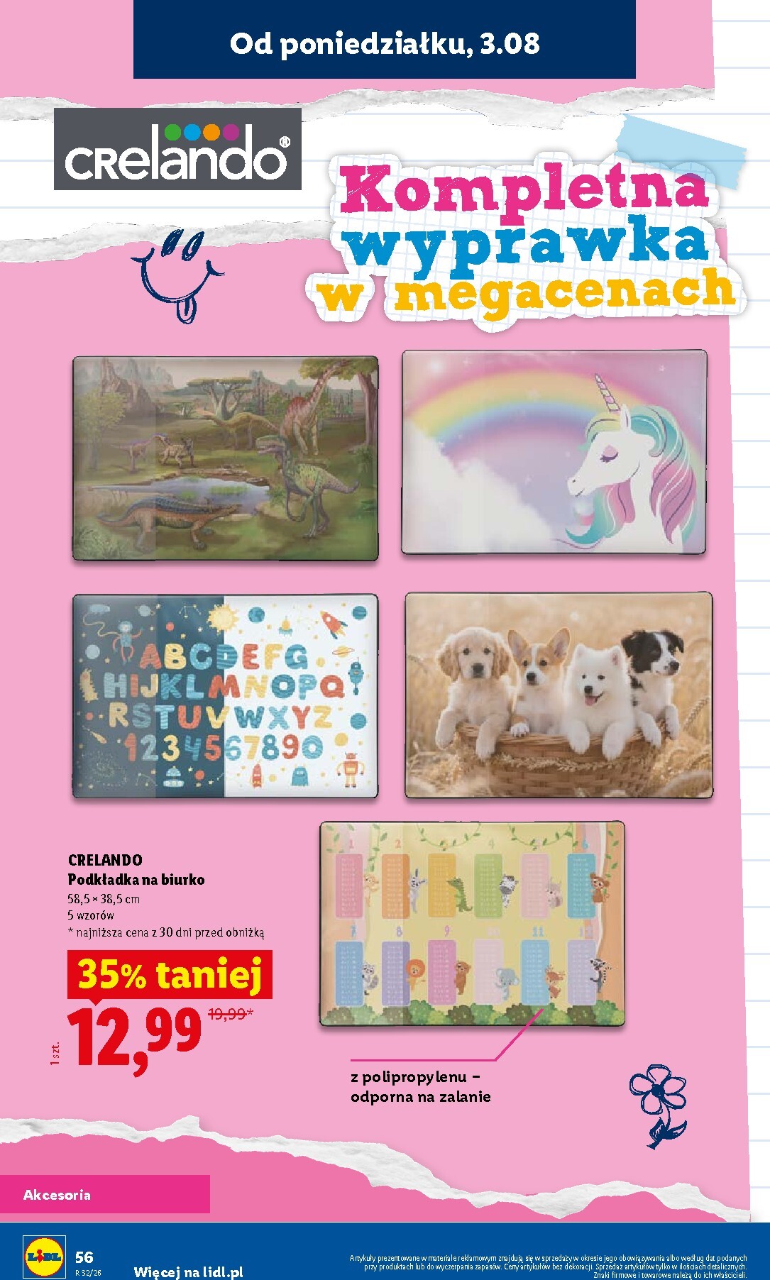 lidl - Aktualna gazetka Lidl - Kompletna wyprawka w megacenach ważna od 09.07.2026 do 31.07.2026 - page: 56