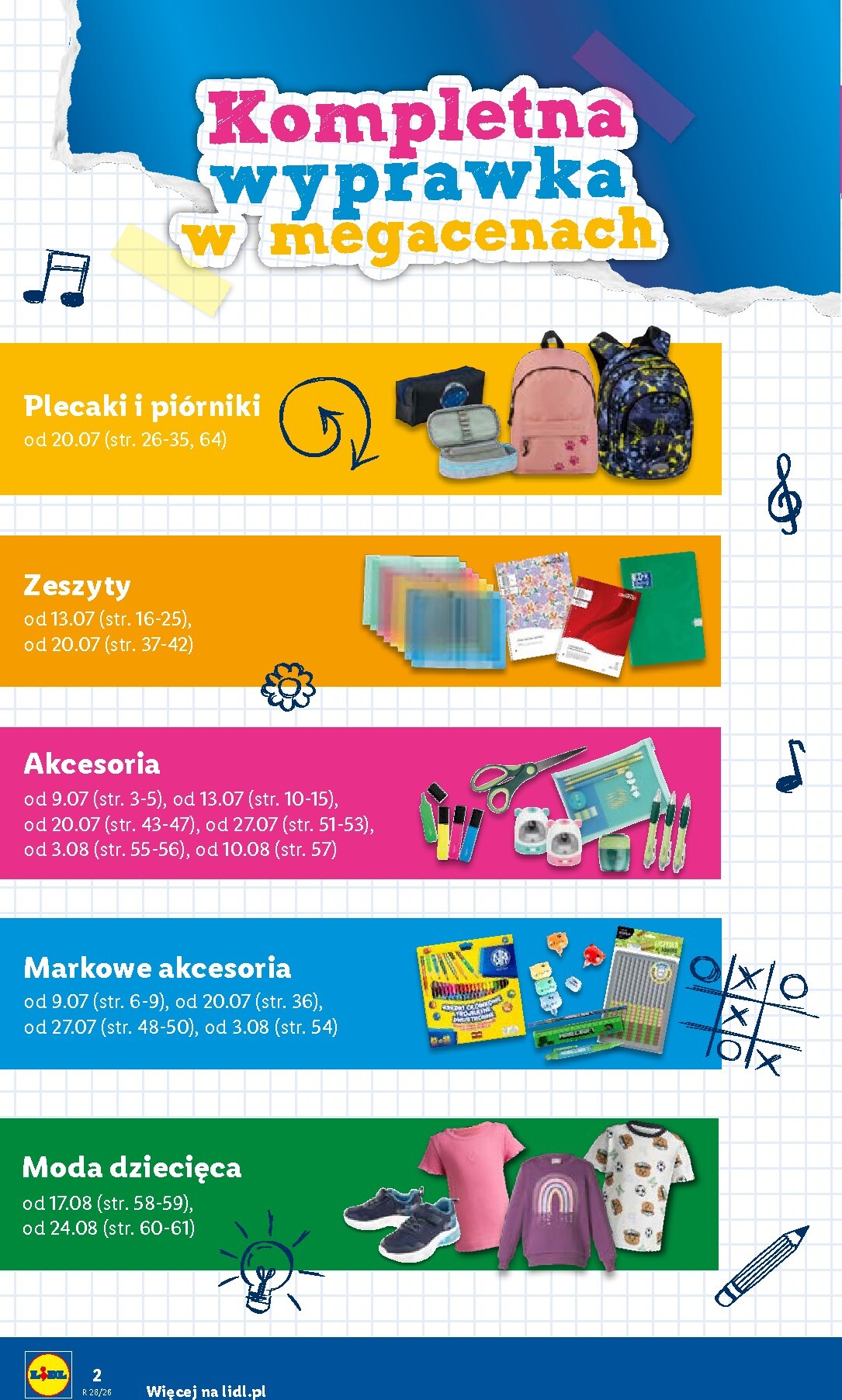 lidl - Aktualna gazetka Lidl - Kompletna wyprawka w megacenach ważna od 09.07.2026 do 31.07.2026 - page: 2
