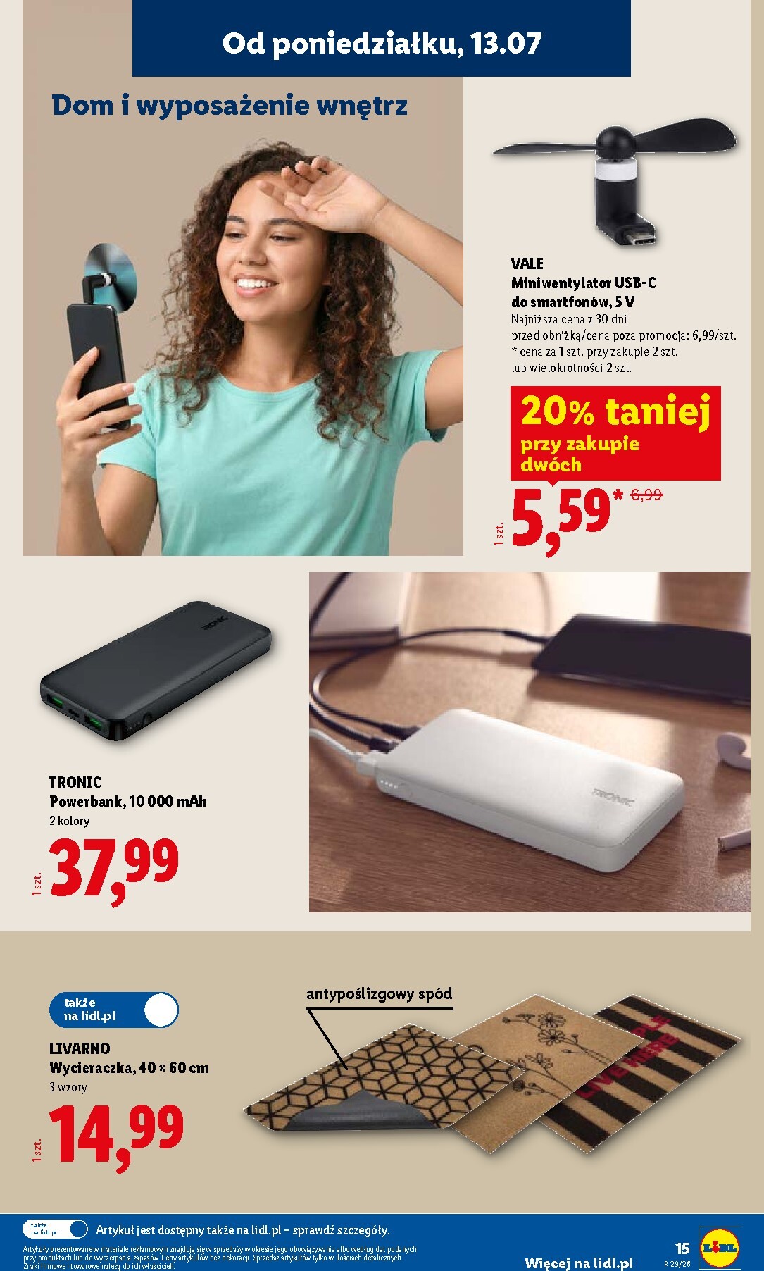 lidl - Aktualna gazetka Lidl - Katalog Okazji ważna od 13.07.2026 do 18.07.2026 - page: 15