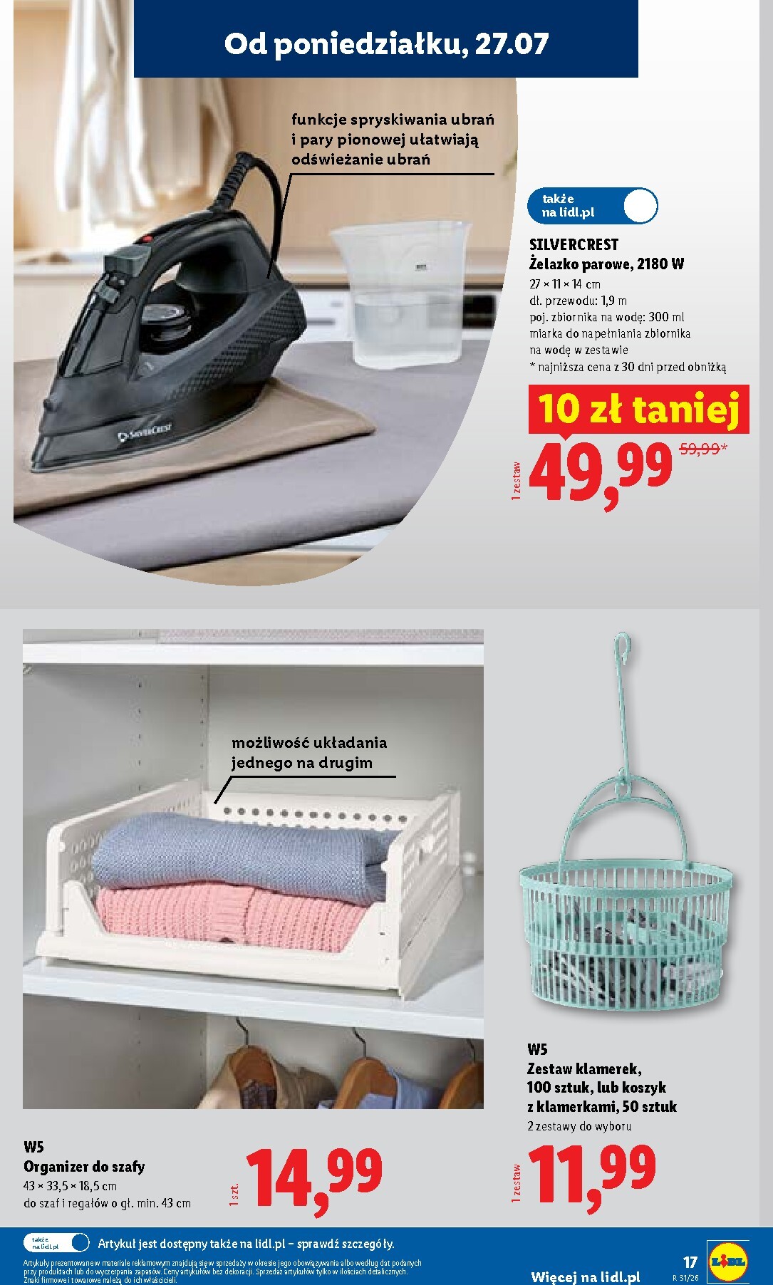 lidl - Nowa gazetka Lidl - Gazetka ważna od 27.07. do 01.08. ważna od 27.07.2026 do 01.08.2026 - page: 17