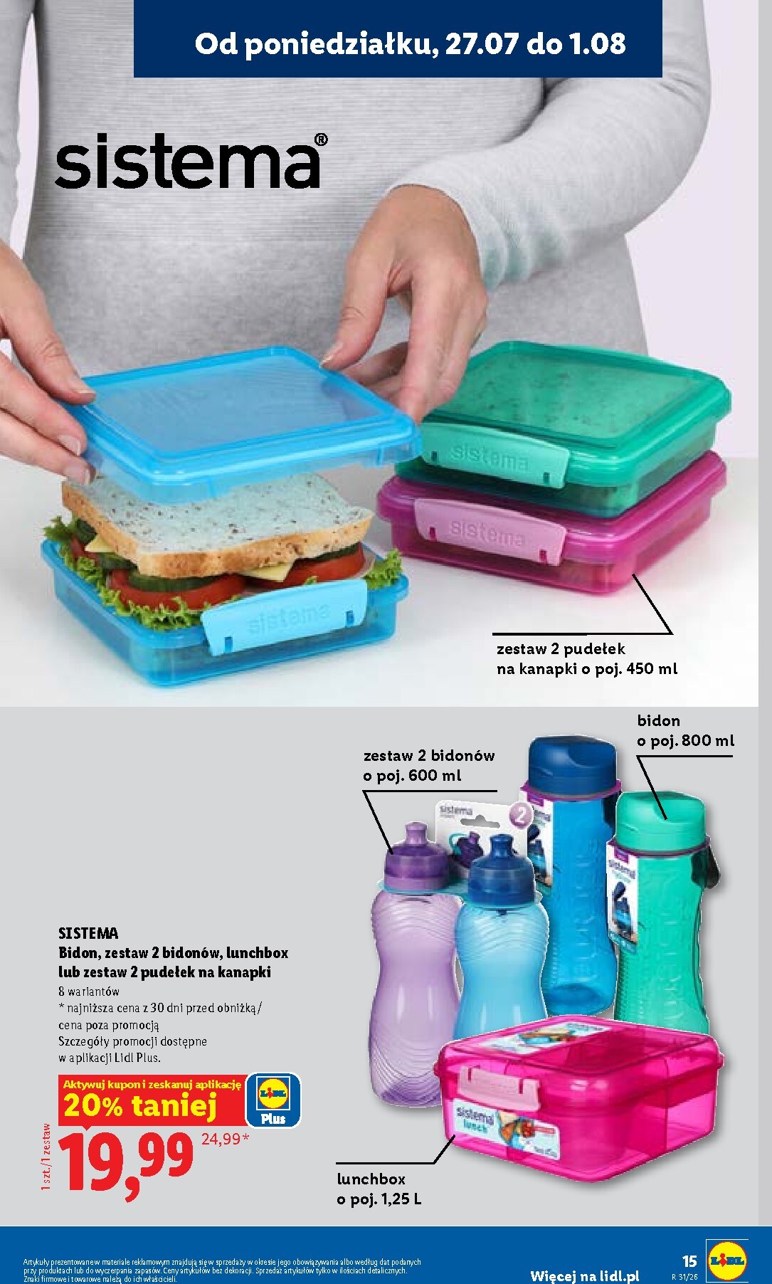lidl - Nowa gazetka Lidl - Gazetka ważna od 27.07. do 01.08. ważna od 27.07.2026 do 01.08.2026 - page: 15