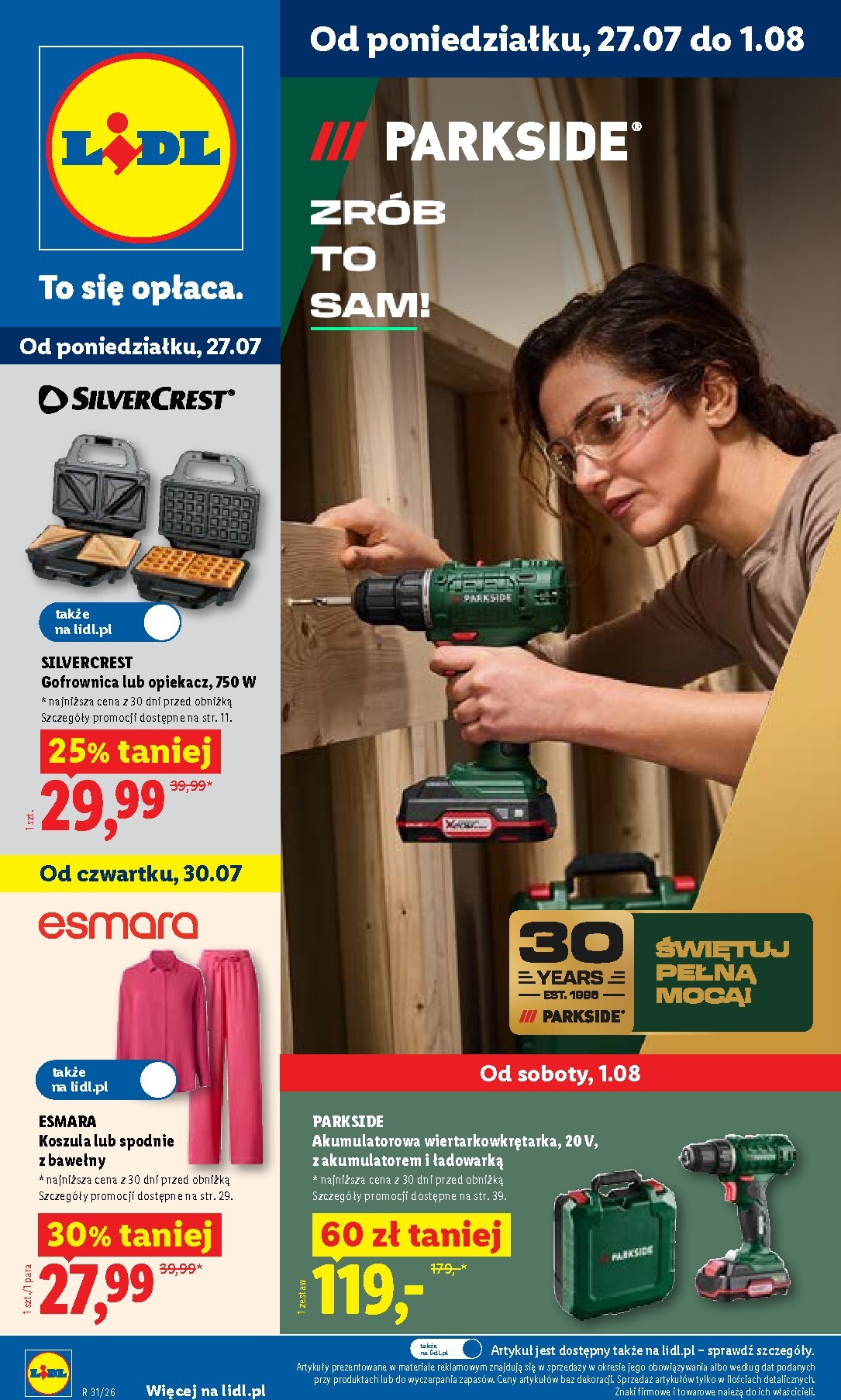 lidl - Nowa gazetka Lidl - Gazetka ważna od 27.07. do 01.08. ważna od 27.07.2026 do 01.08.2026