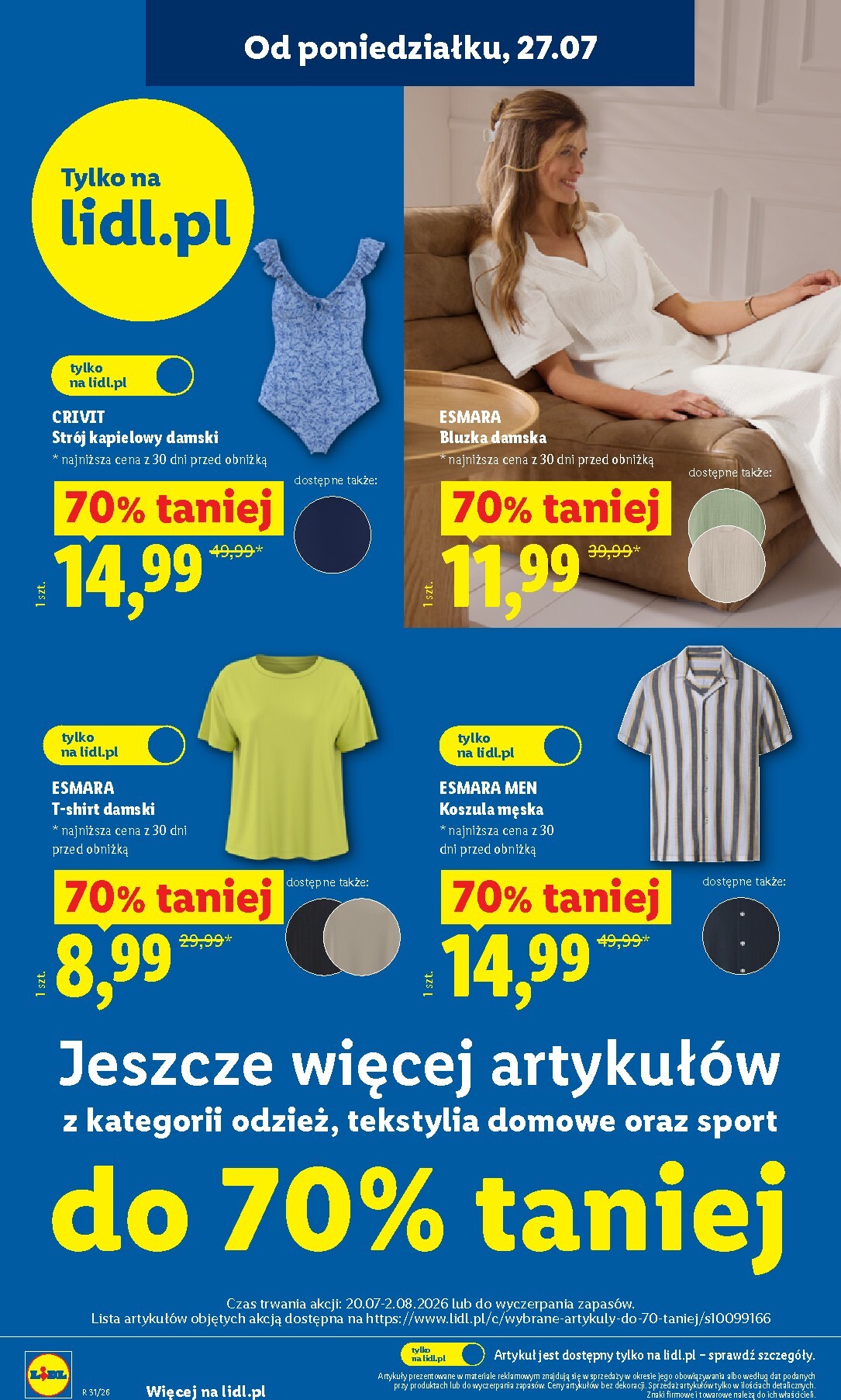 lidl - Nowa gazetka Lidl - Gazetka ważna od 27.07. do 01.08. ważna od 27.07.2026 do 01.08.2026 - page: 34