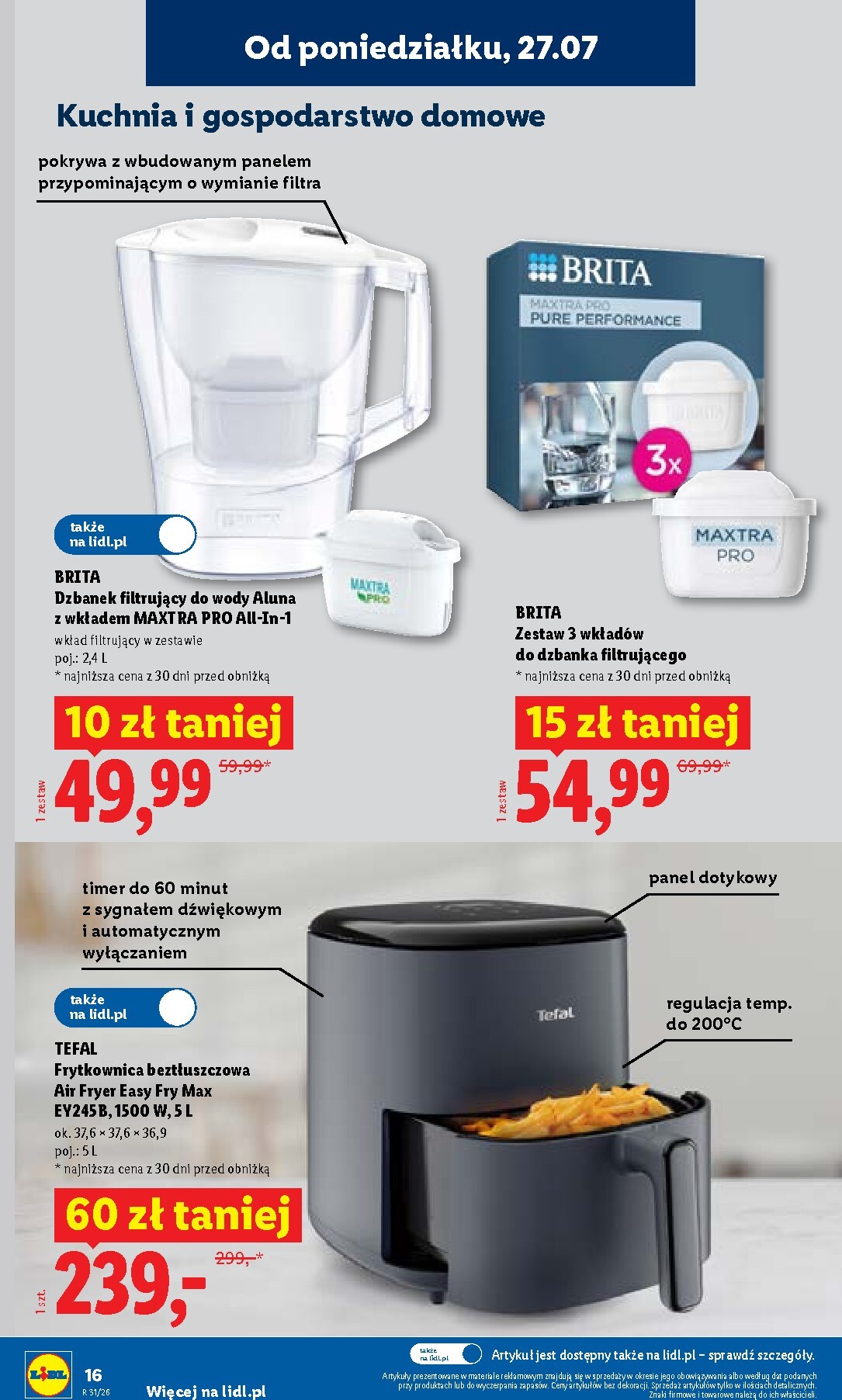 lidl - Nowa gazetka Lidl - Gazetka ważna od 27.07. do 01.08. ważna od 27.07.2026 do 01.08.2026 - page: 16