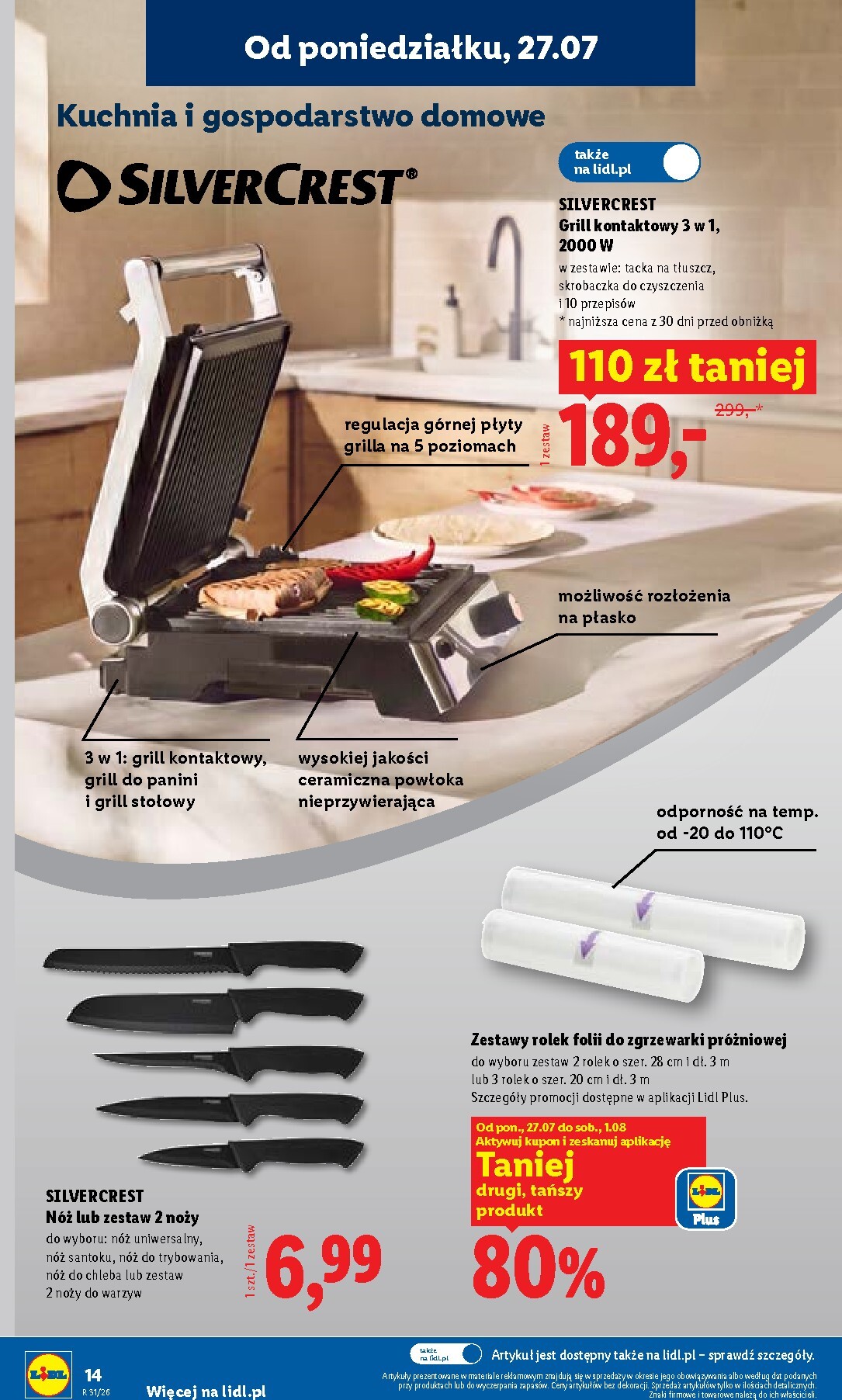 lidl - Nowa gazetka Lidl - Gazetka ważna od 27.07. do 01.08. ważna od 27.07.2026 do 01.08.2026 - page: 14