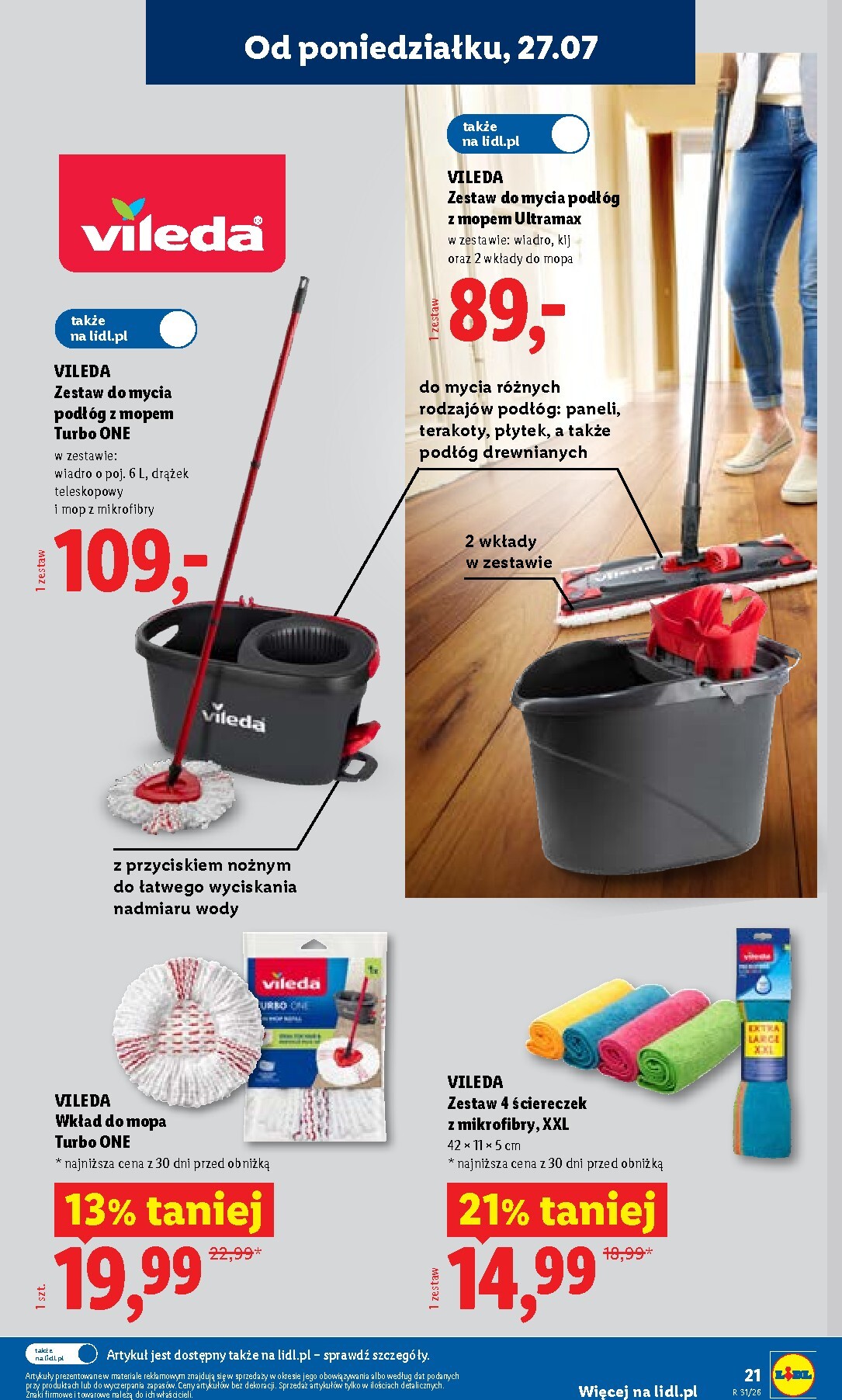 lidl - Nowa gazetka Lidl - Gazetka ważna od 27.07. do 01.08. ważna od 27.07.2026 do 01.08.2026 - page: 21